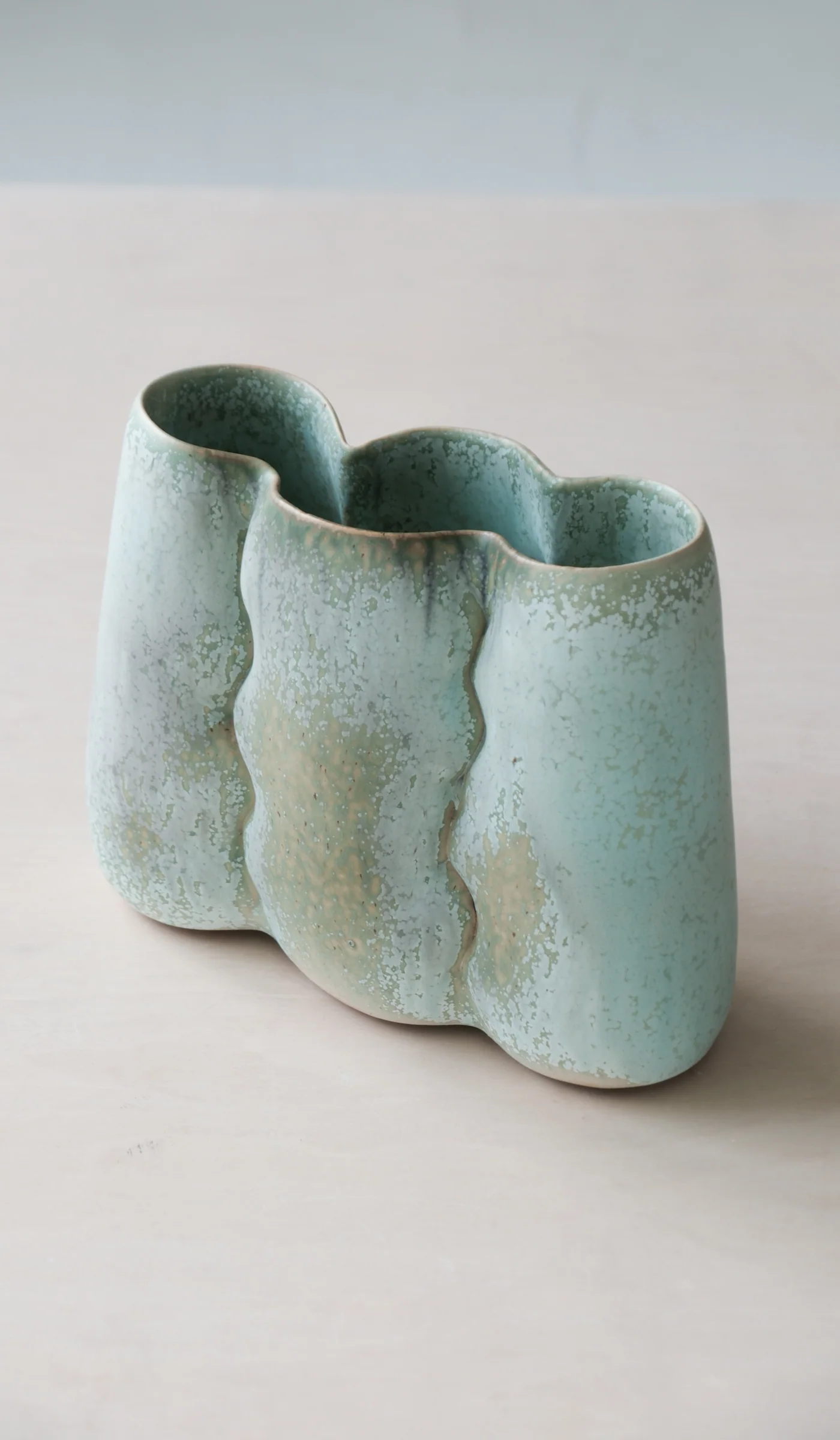 Clair Catillaz Long Copper Crystal Pinch Vessel - Image 3