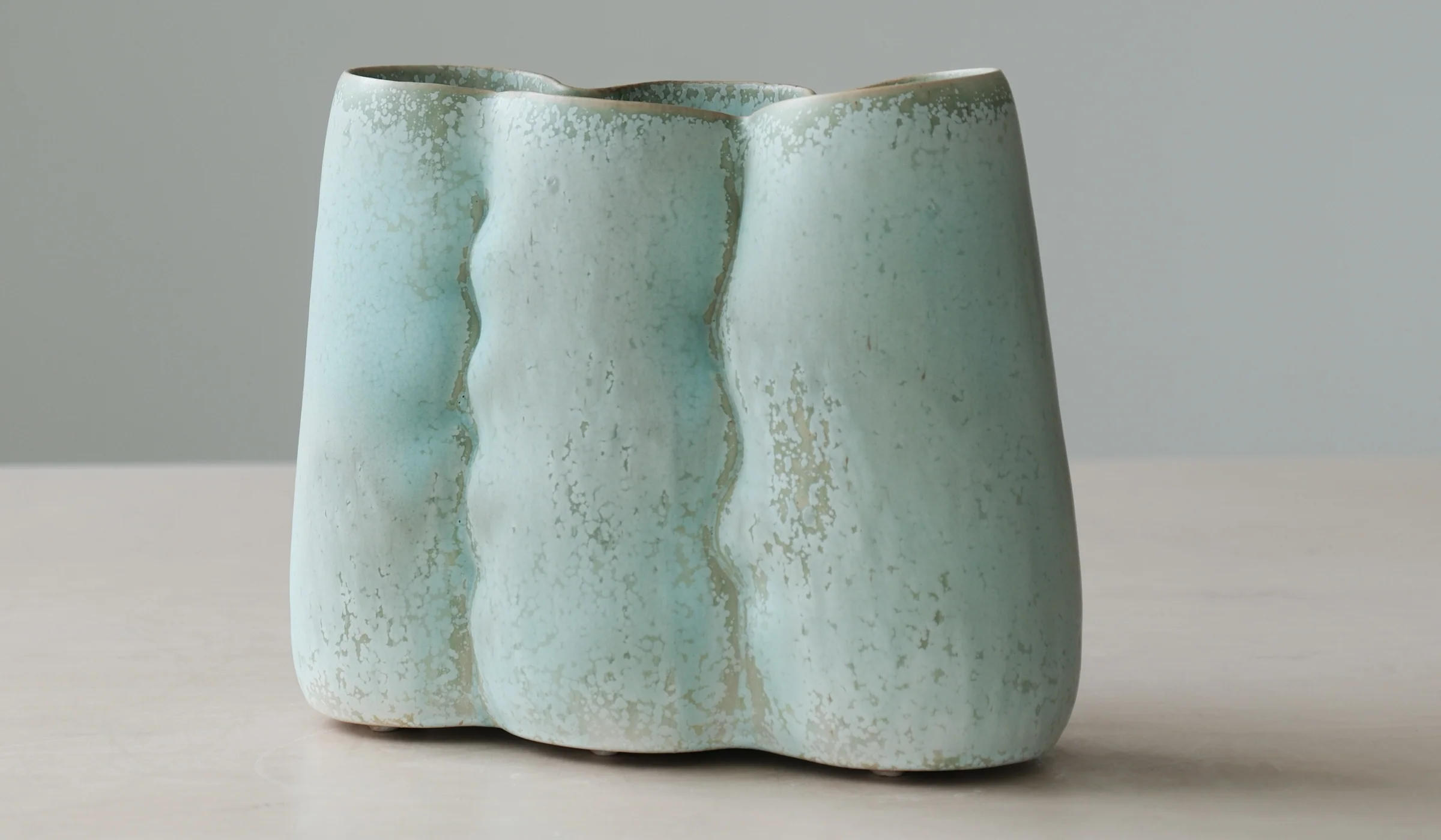 Clair Catillaz Long Copper Crystal Pinch Vessel - Image 7