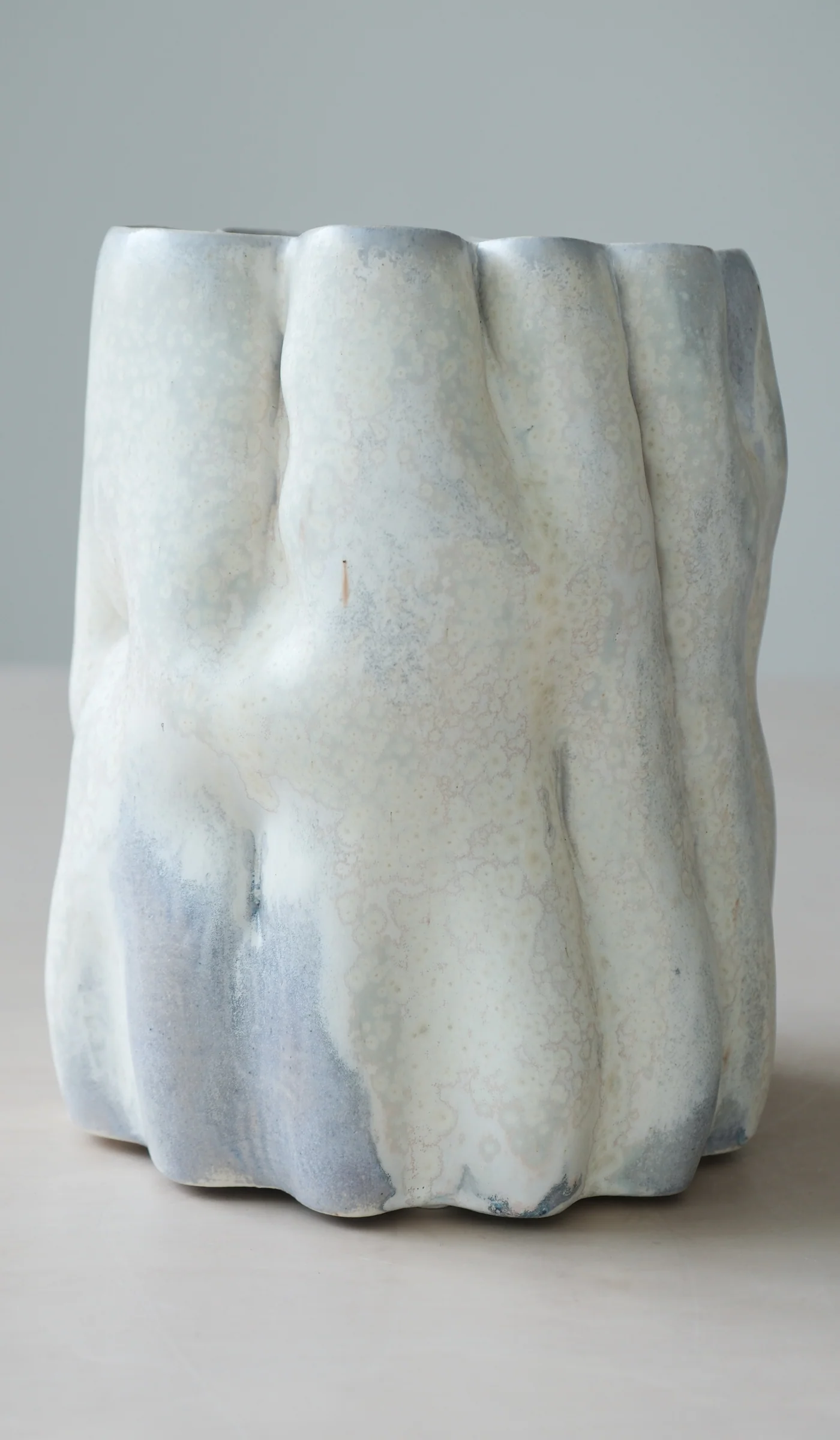 Clair Catillaz Pale Yellow Crystal Vessel - Image 8