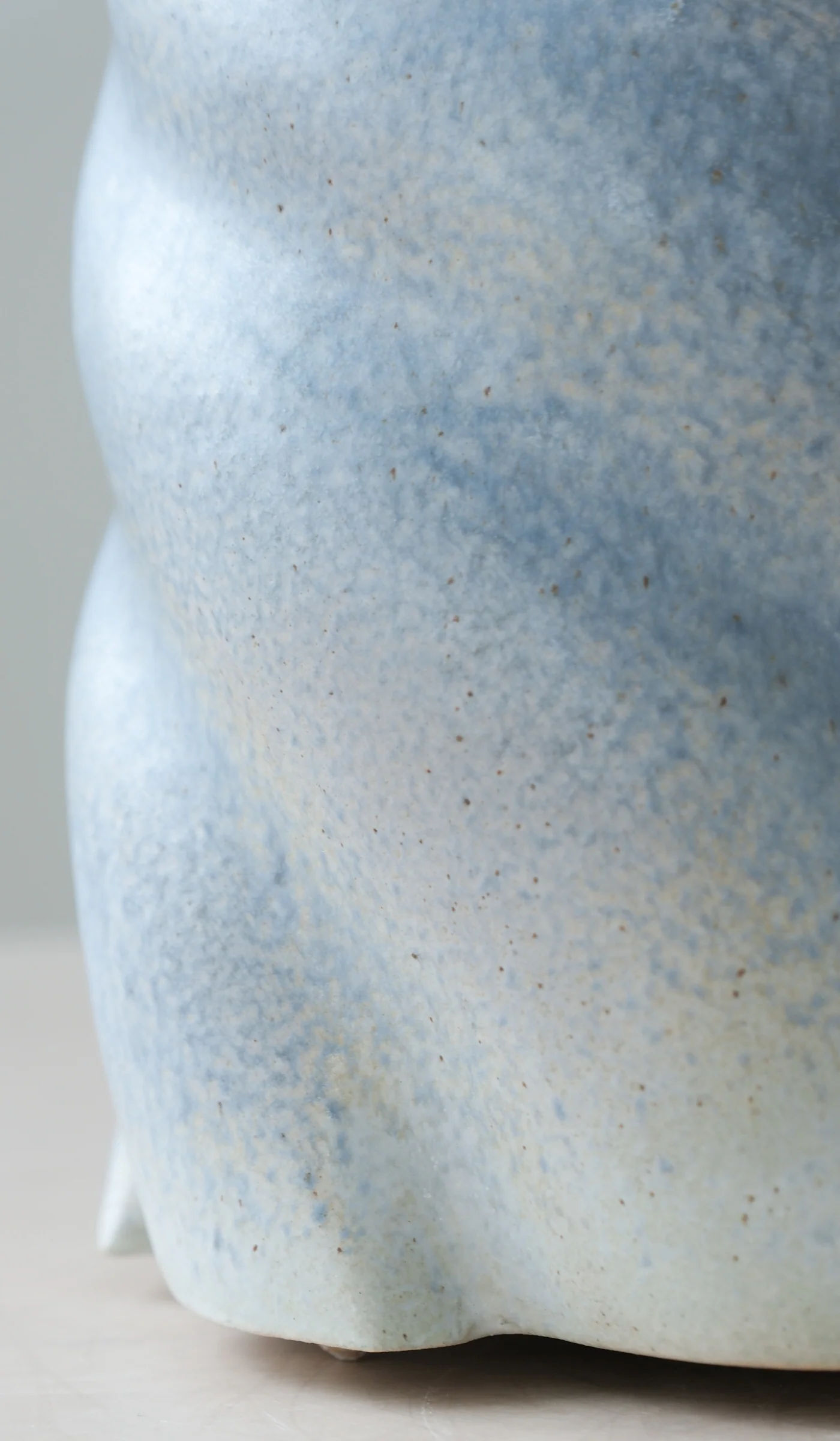 Clair Catillaz Pale Blue Matte Twist Vessel - Image 11