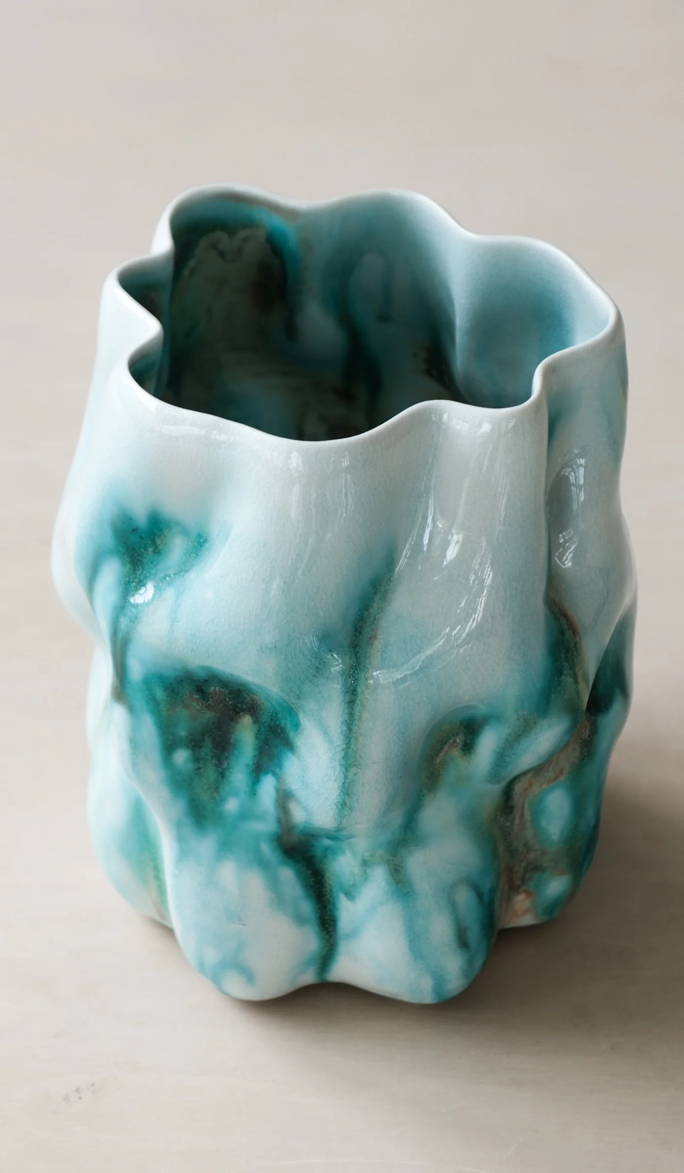 Clair Catillaz Saturated Copper Vessel - Image 9