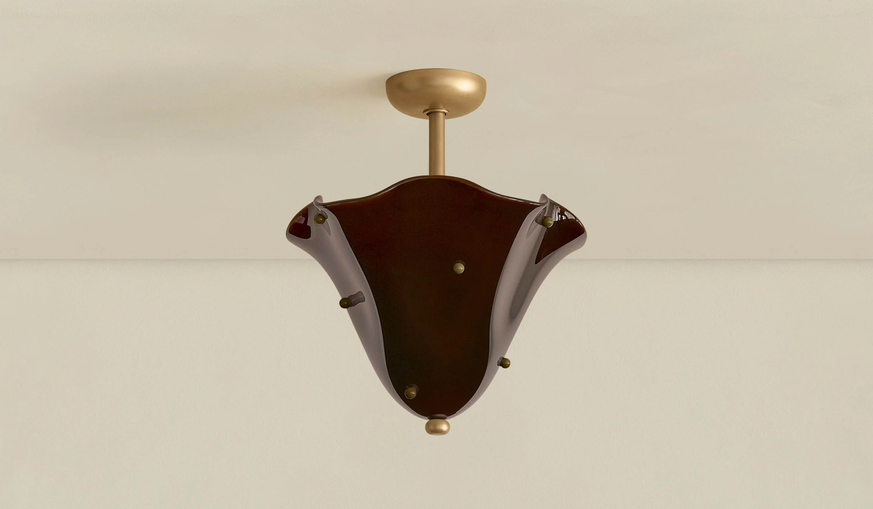In Common With Blown Glass Fazzo Flush Mount with Dots - Image 108