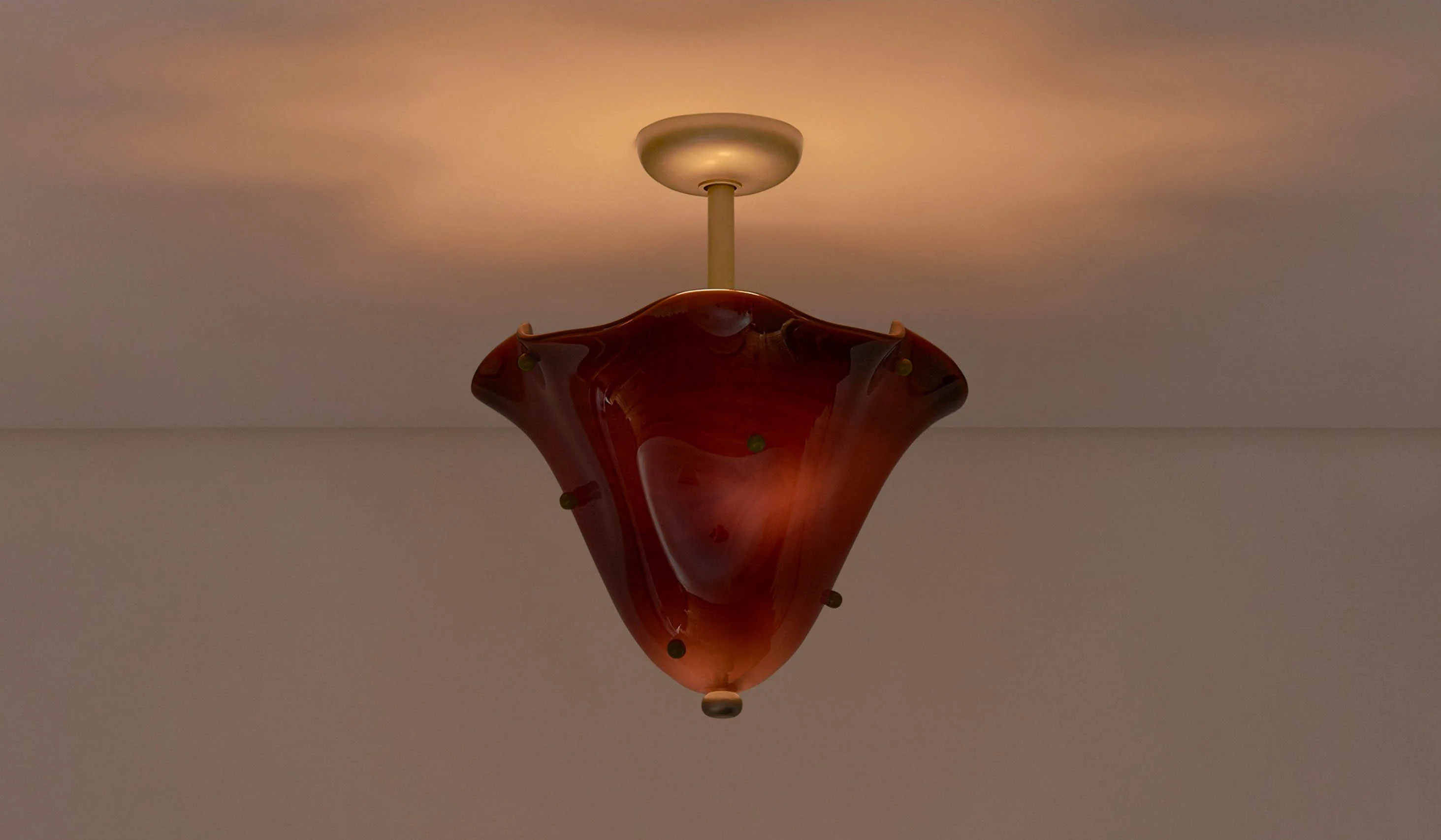 In Common With Blown Glass Fazzo Flush Mount with Dots - Image 109