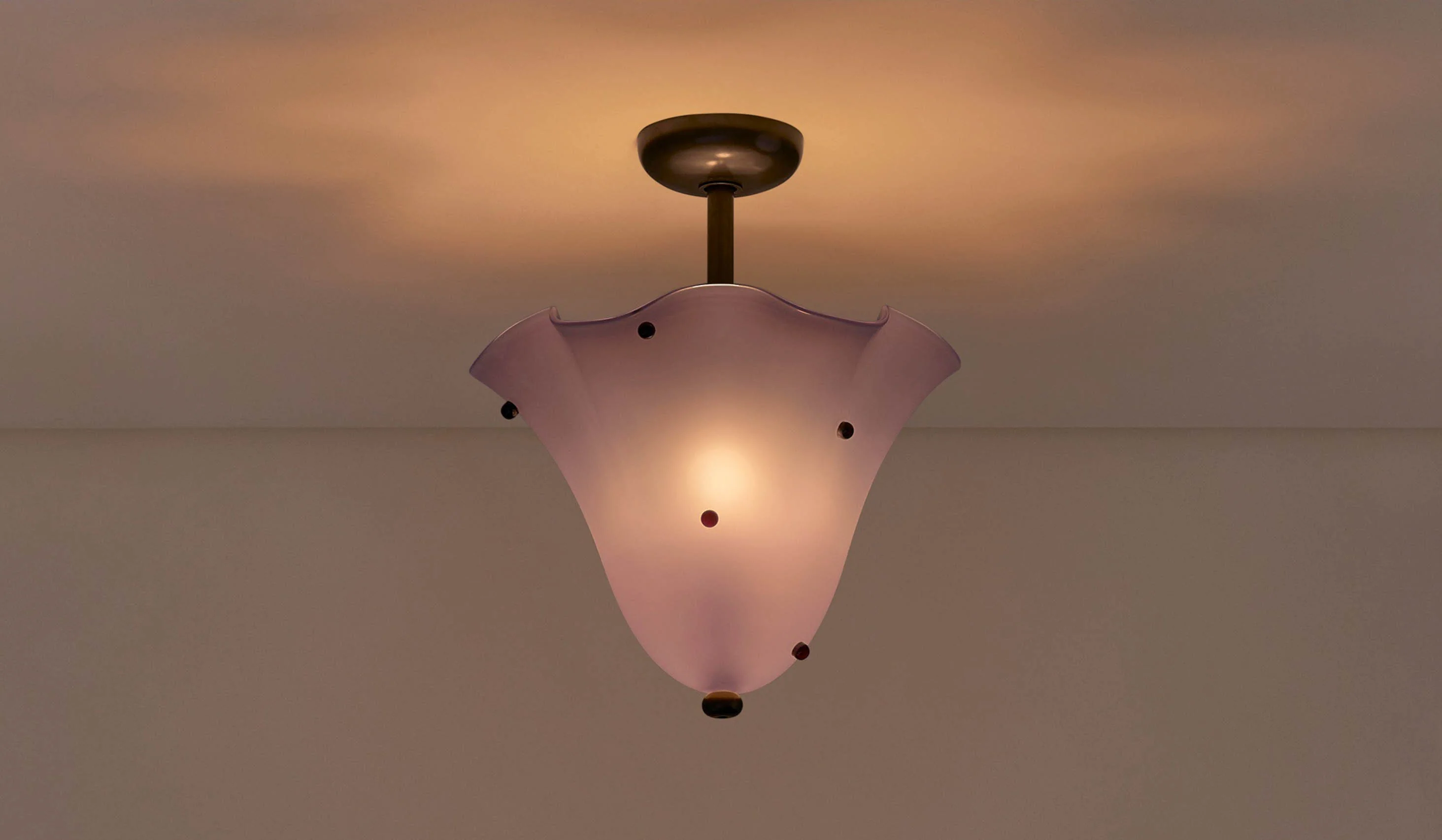 In Common With Blown Glass Fazzo Flush Mount with Dots - Image 118