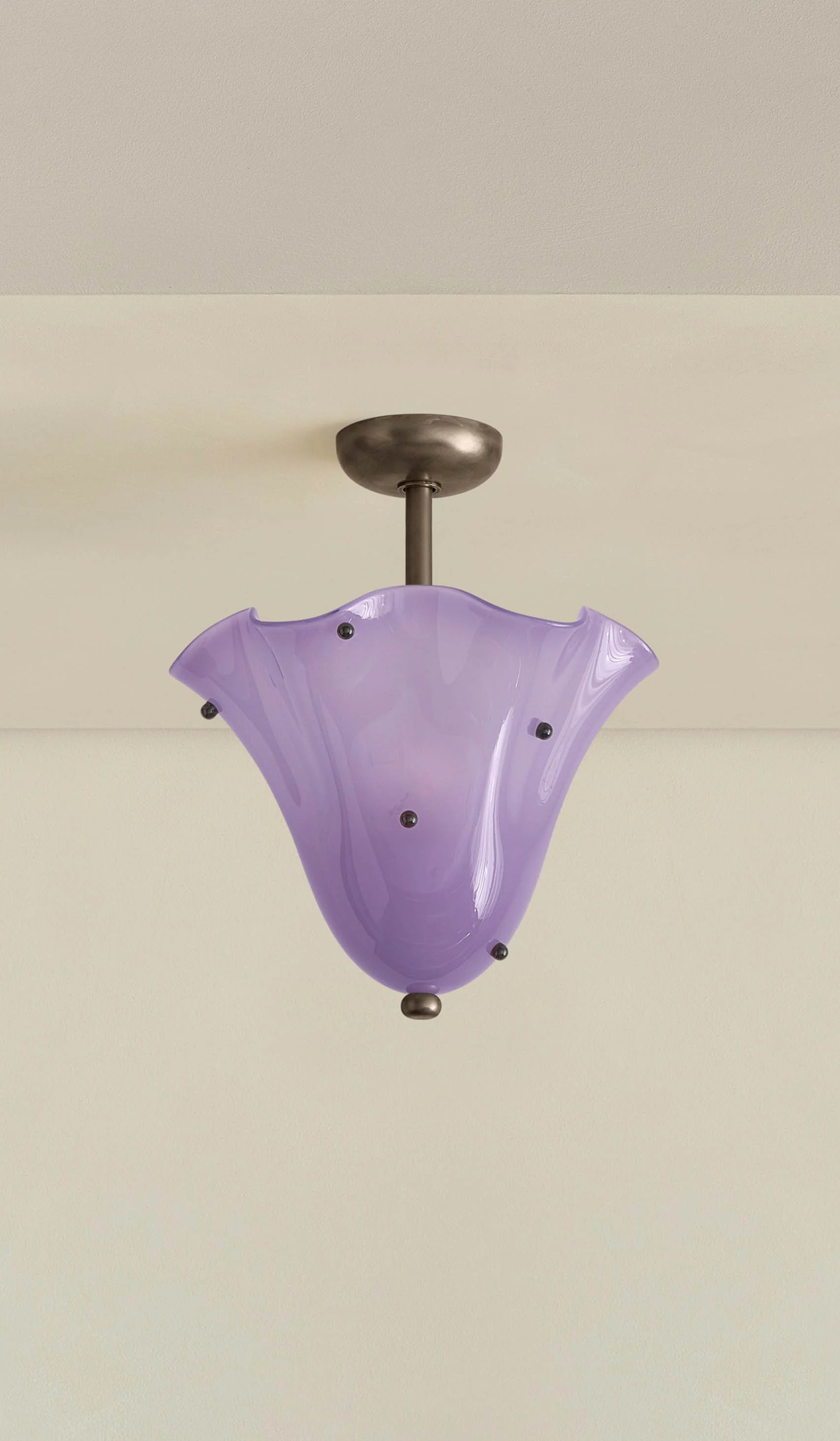 In Common With Blown Glass Fazzo Flush Mount with Dots - Image 124