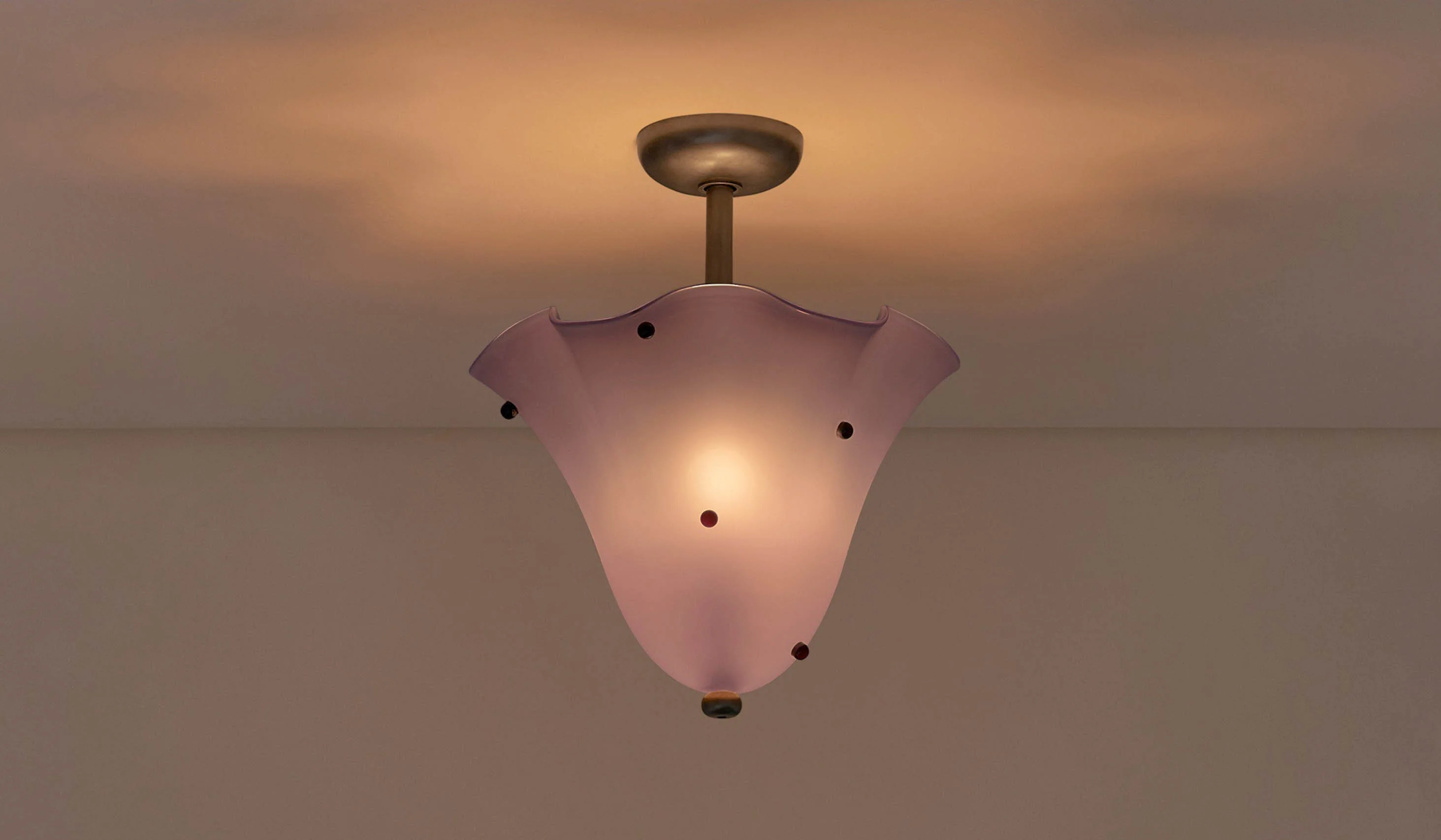 In Common With Blown Glass Fazzo Flush Mount with Dots - Image 126