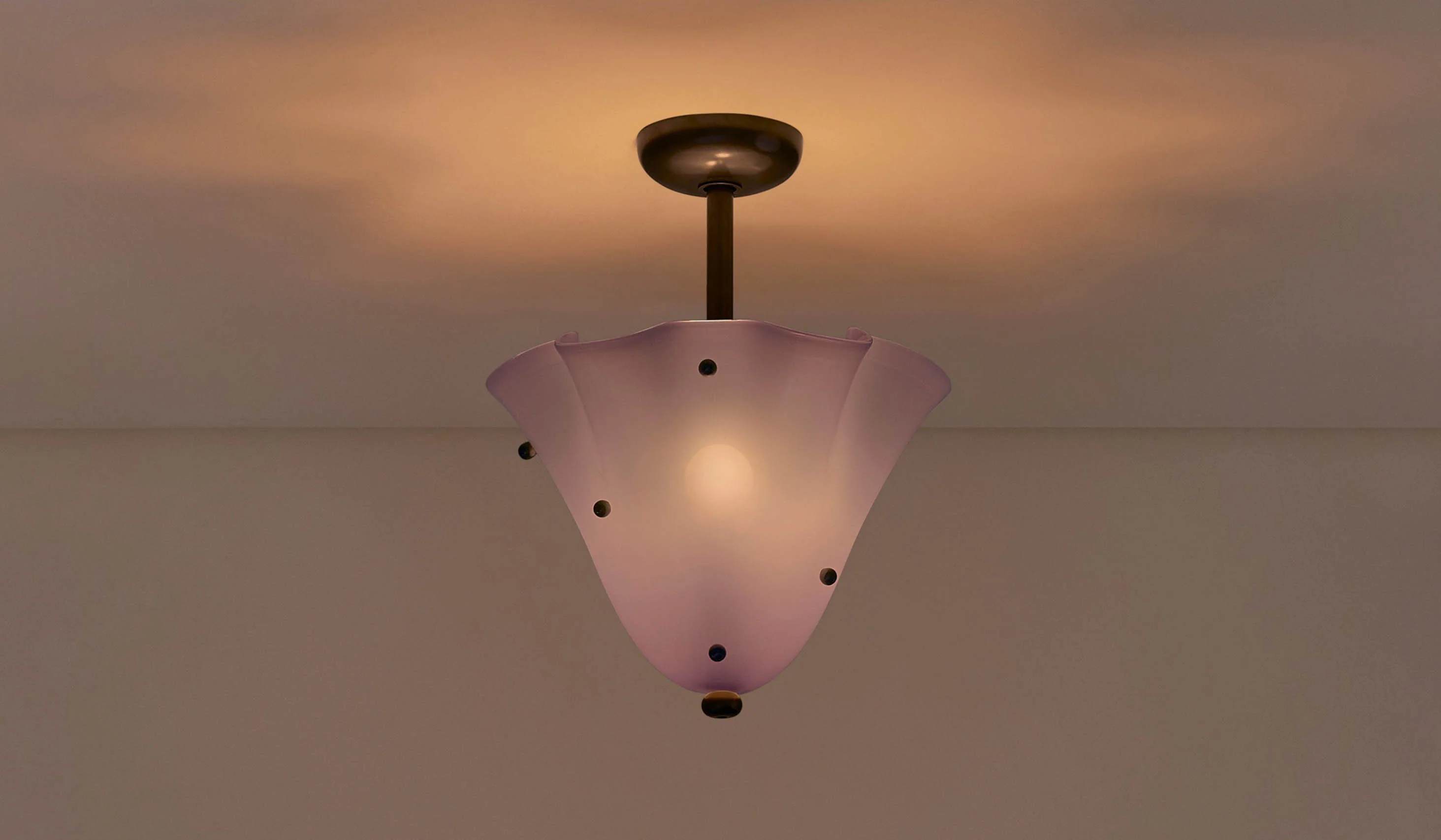 In Common With Blown Glass Fazzo Flush Mount with Dots - Image 129