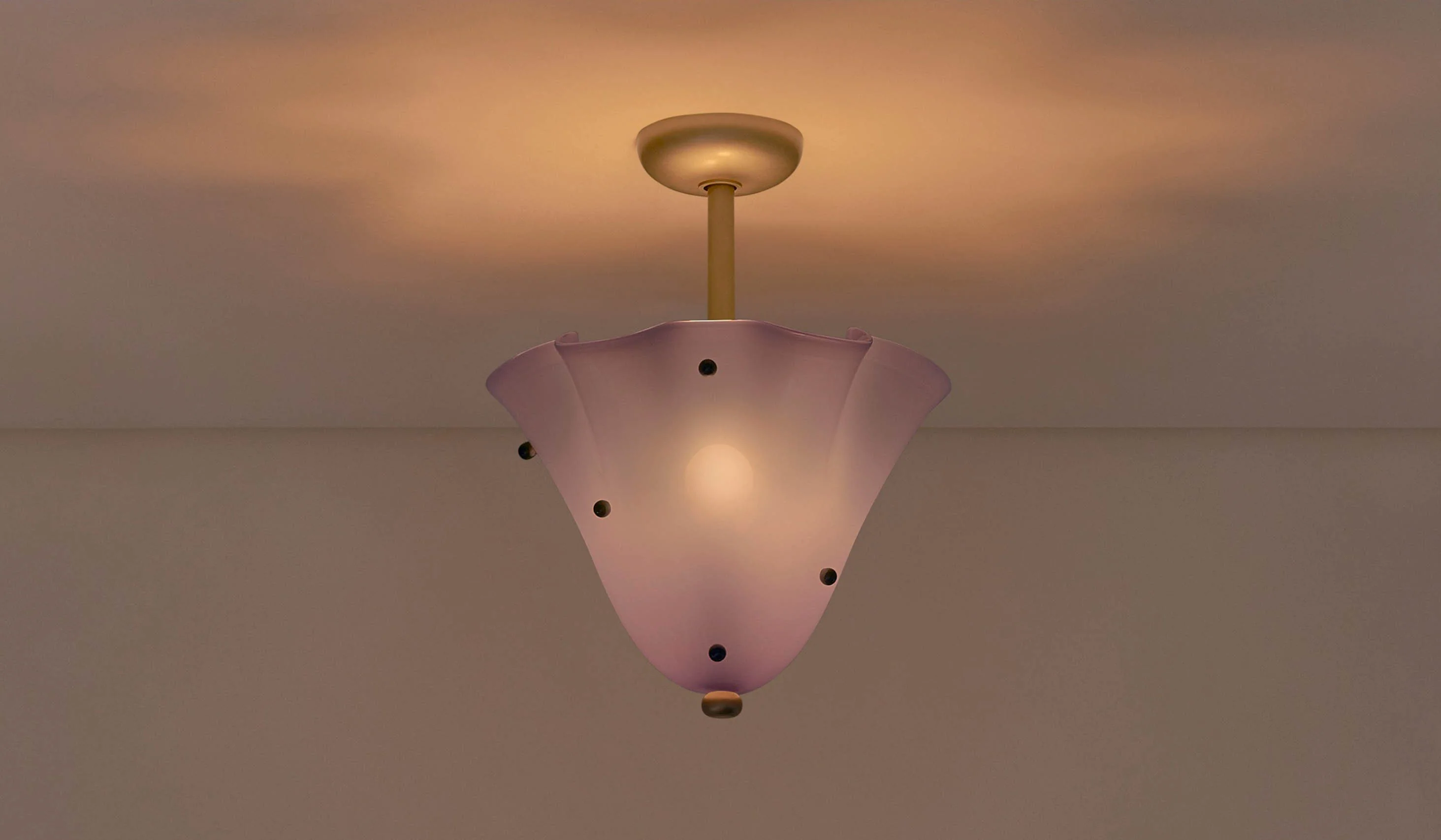 In Common With Blown Glass Fazzo Flush Mount with Dots - Image 130