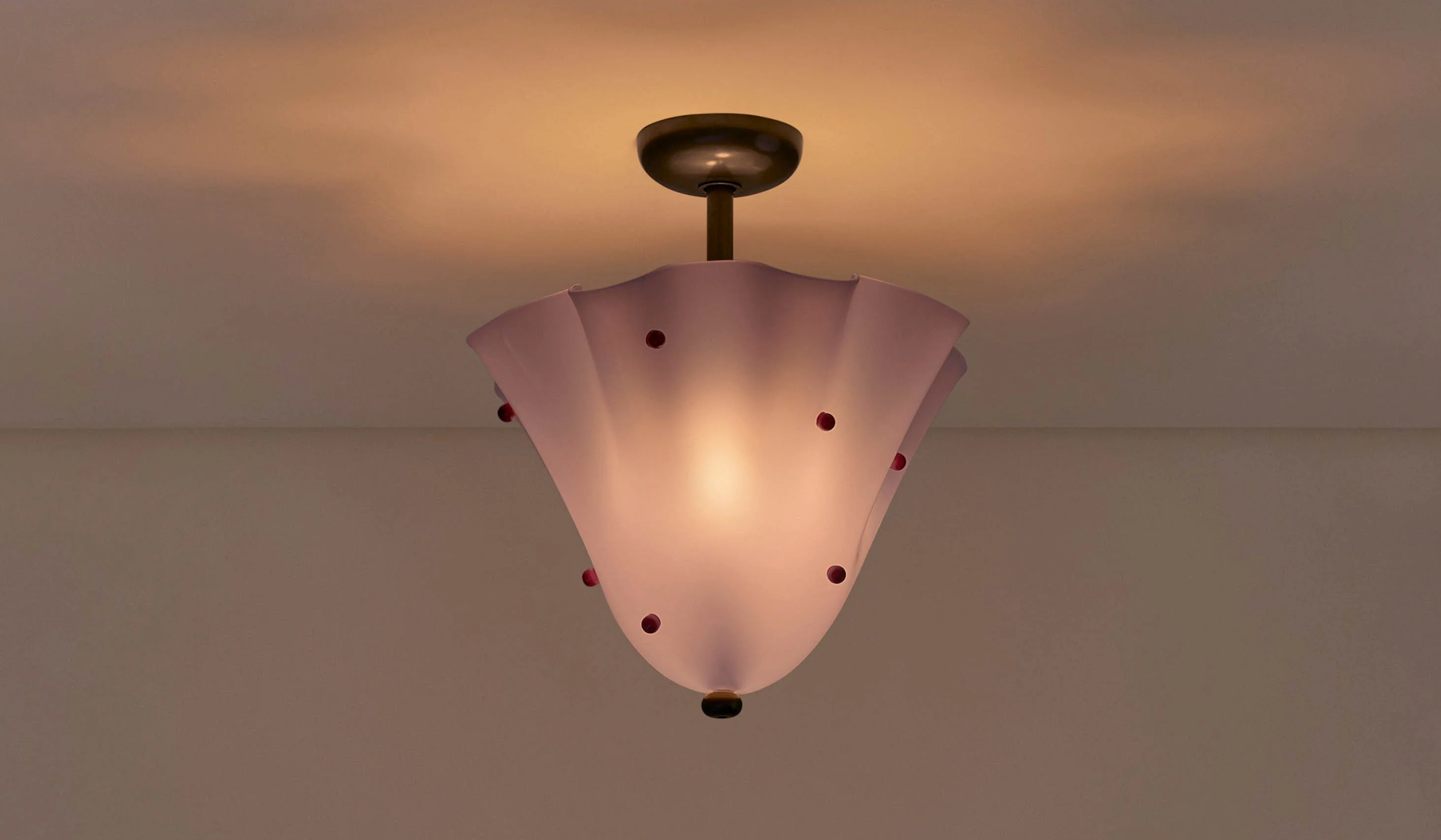 In Common With Blown Glass Fazzo Flush Mount with Dots - Image 134