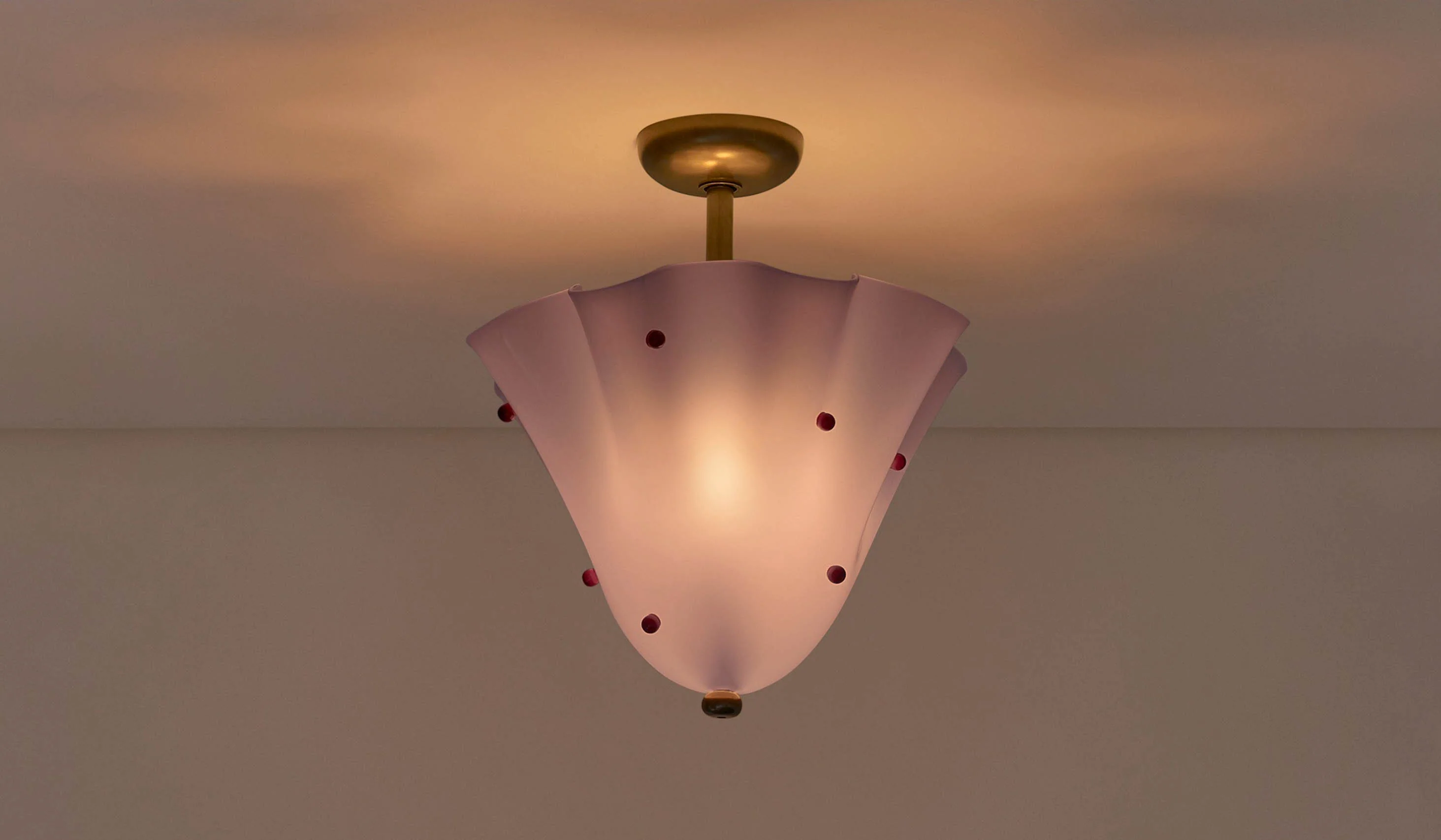 In Common With Blown Glass Fazzo Flush Mount with Dots - Image 138