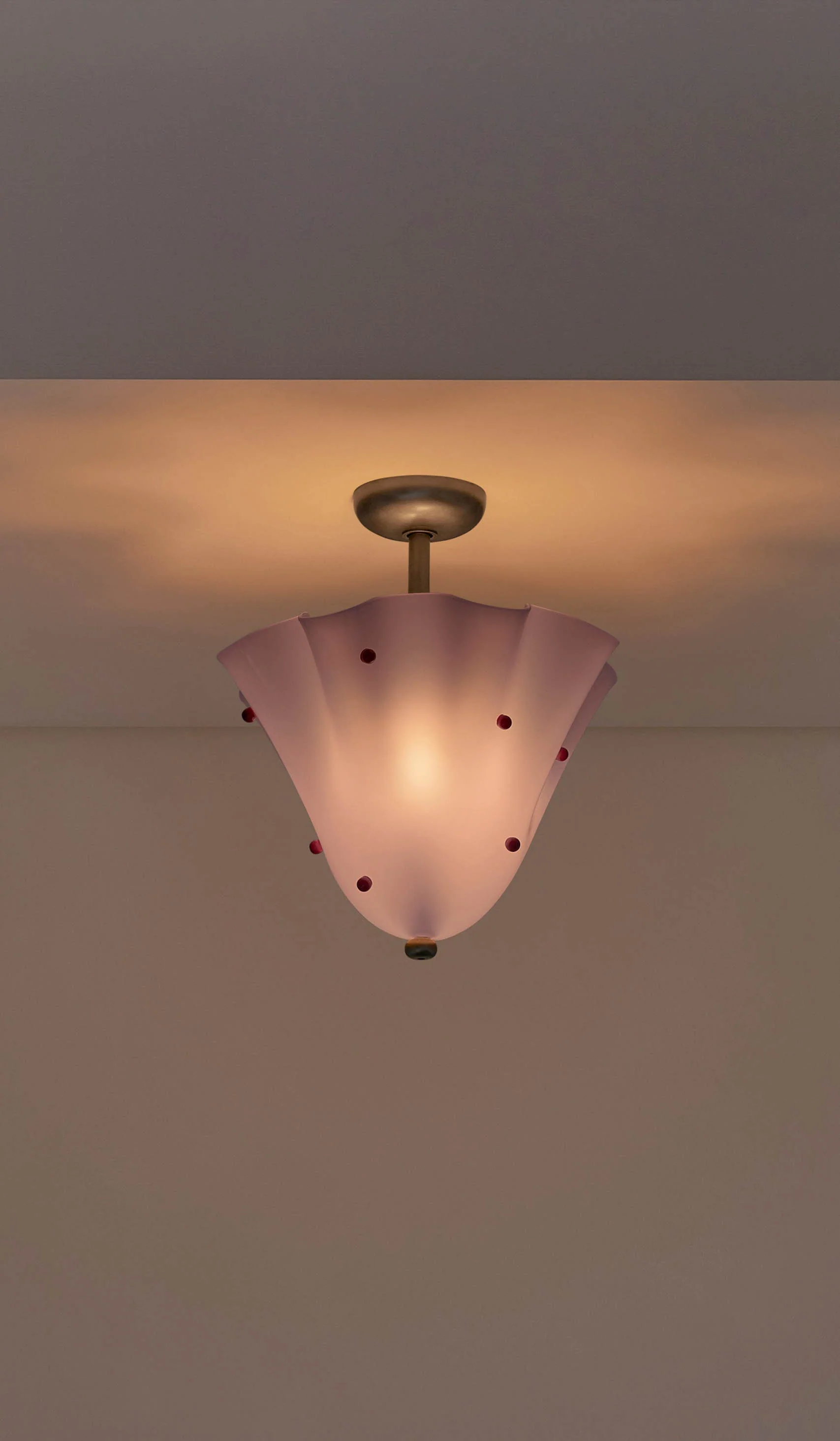 In Common With Blown Glass Fazzo Flush Mount with Dots - Image 142