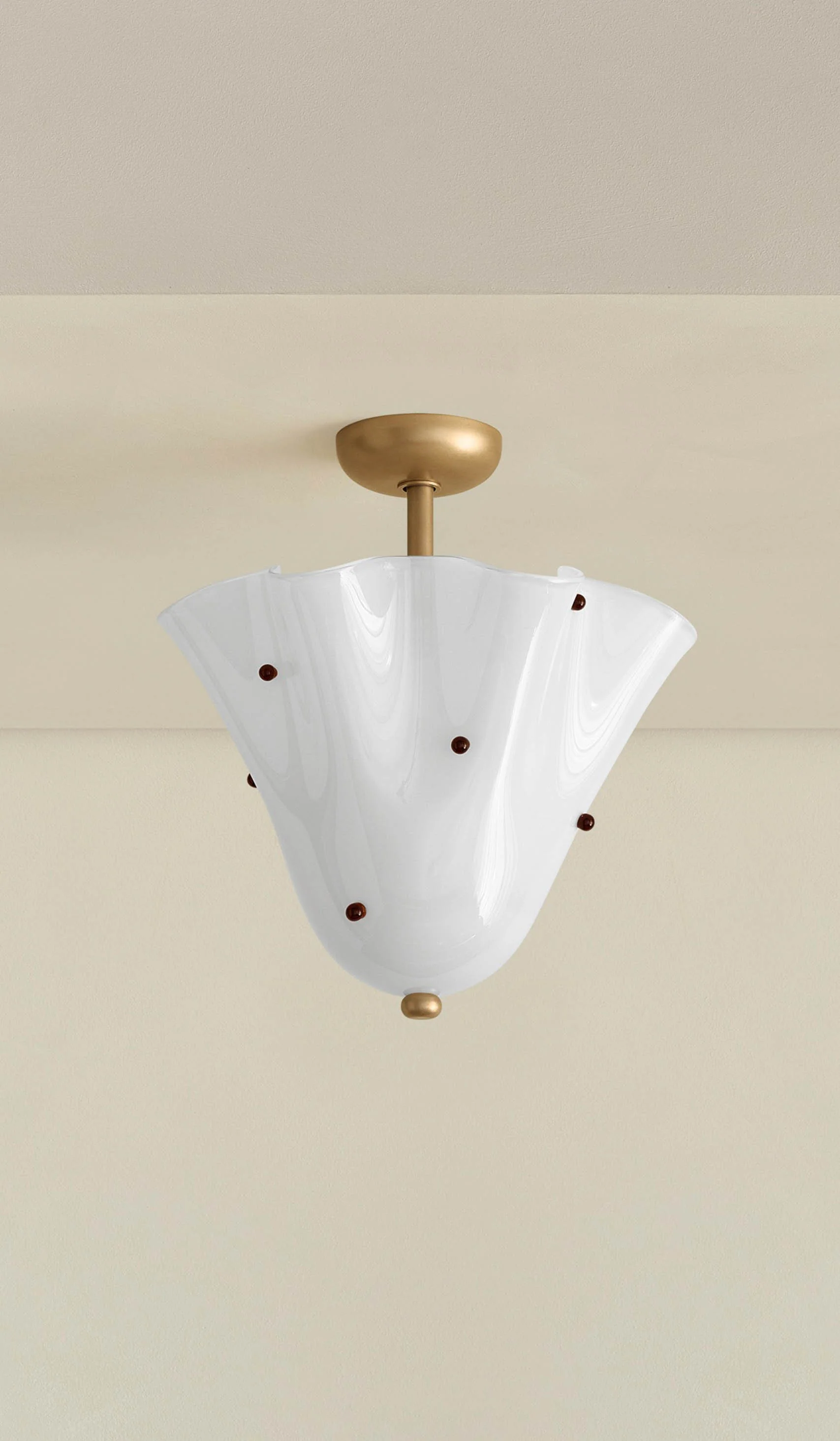 In Common With Blown Glass Fazzo Flush Mount with Dots - Image 144