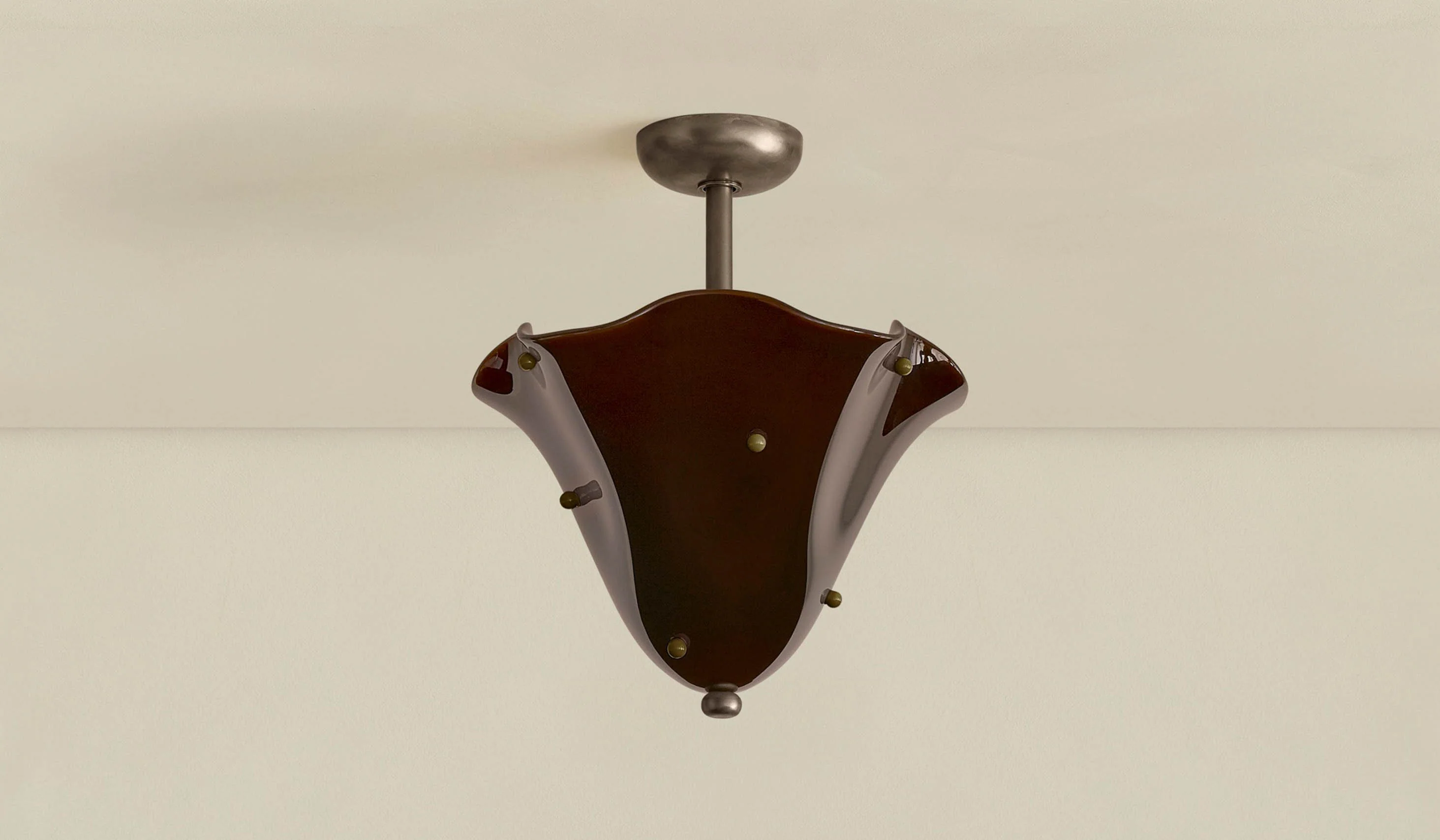 In Common With Blown Glass Fazzo Flush Mount with Dots - Image 148