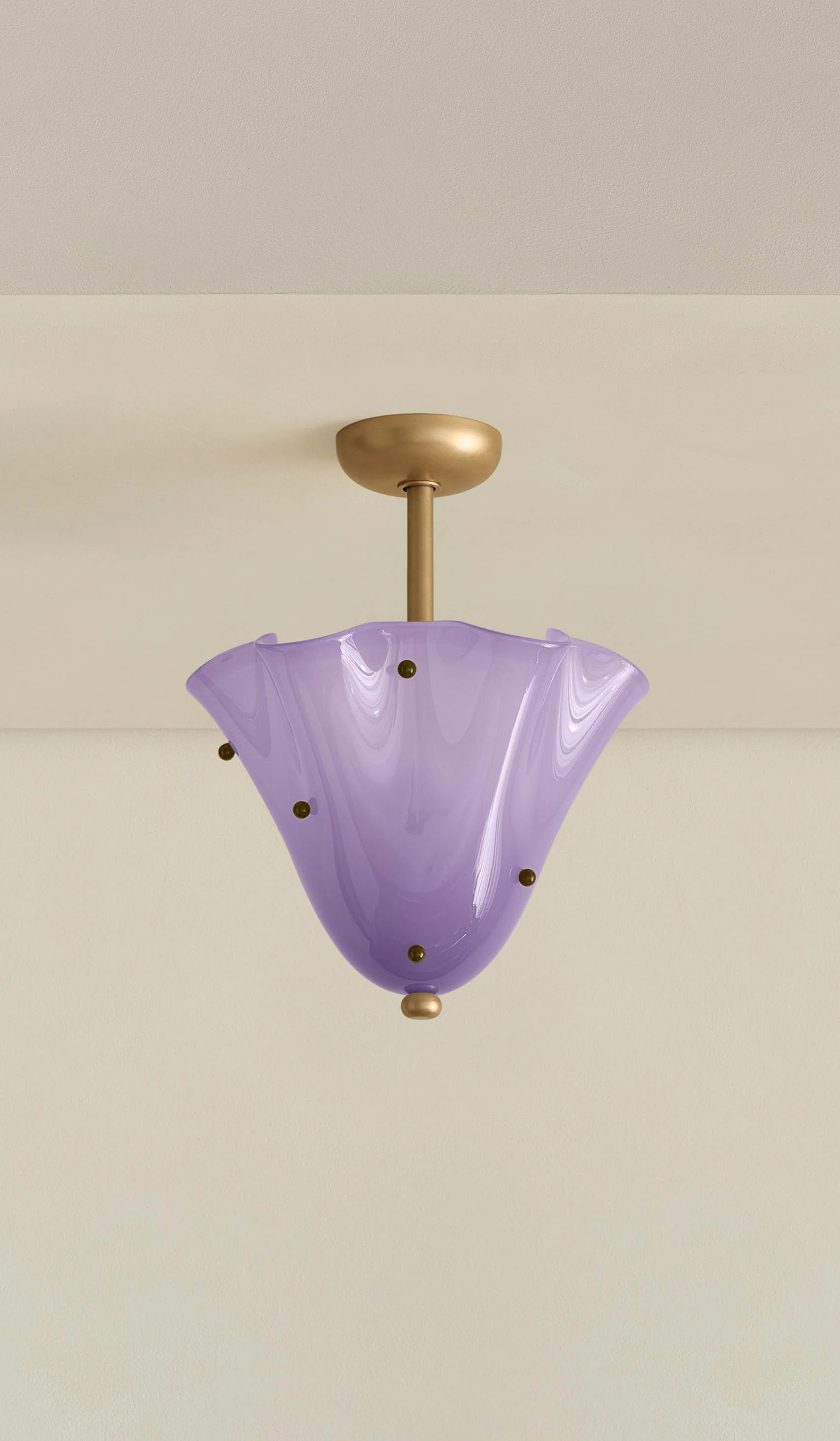In Common With Blown Glass Fazzo Flush Mount with Dots - Image 155