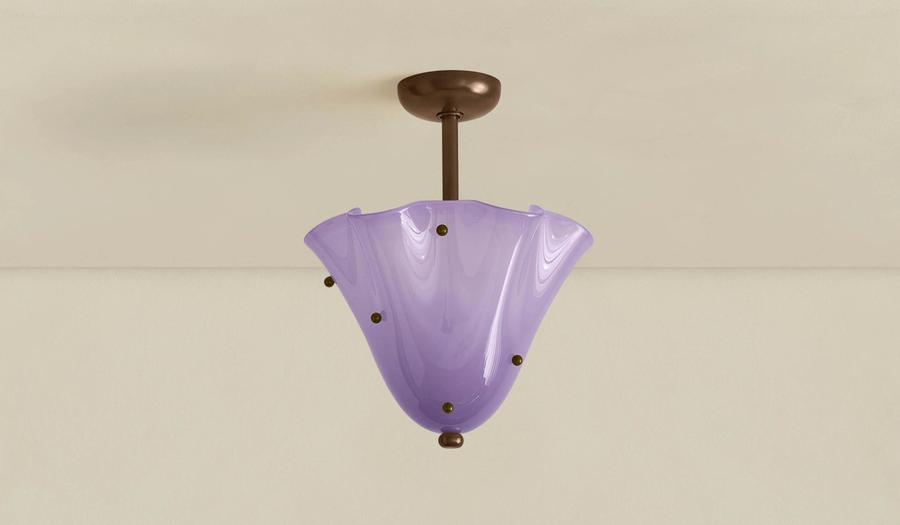In Common With Blown Glass Fazzo Flush Mount with Dots - Image 158