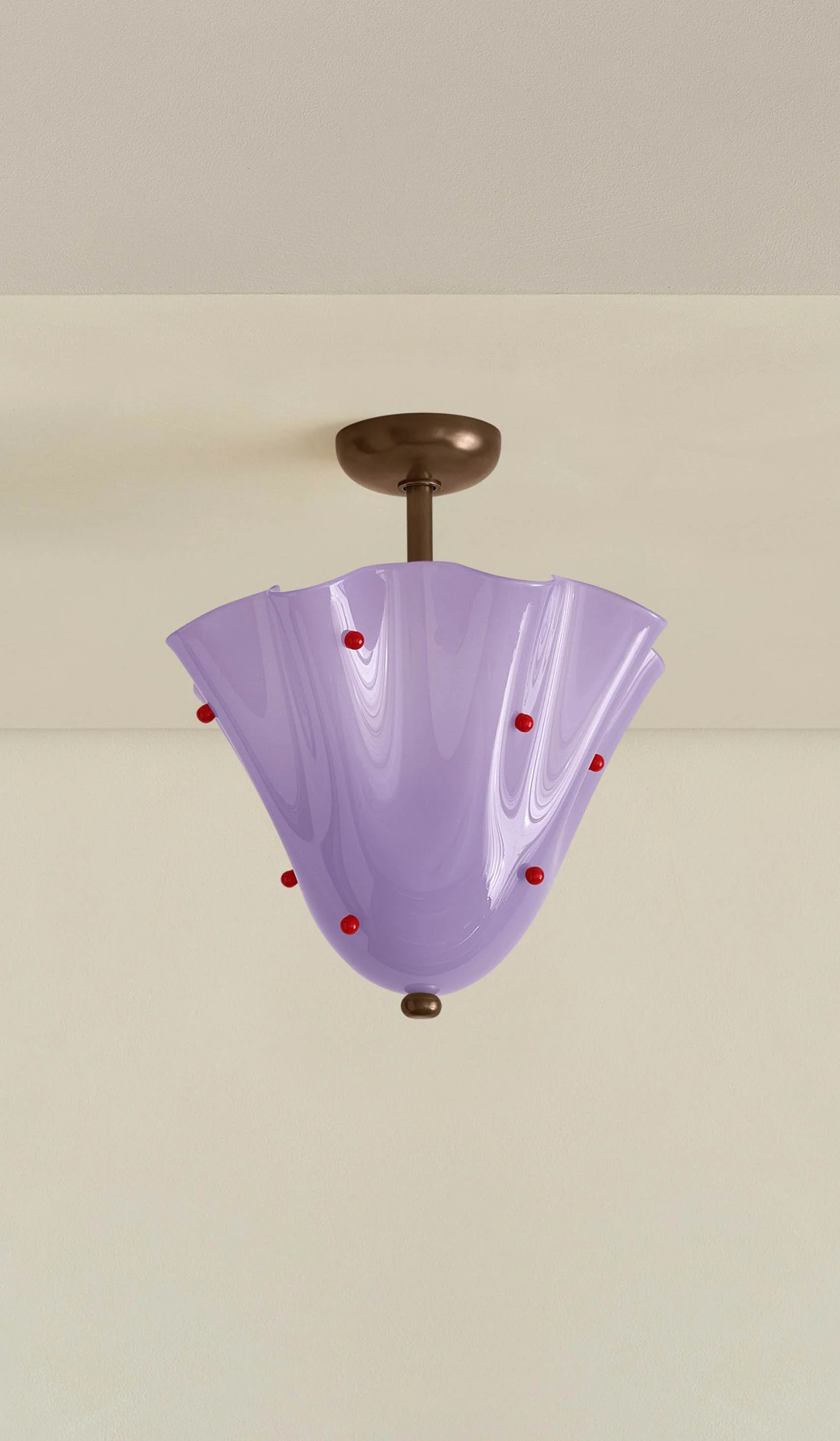 In Common With Blown Glass Fazzo Flush Mount with Dots - Image 166