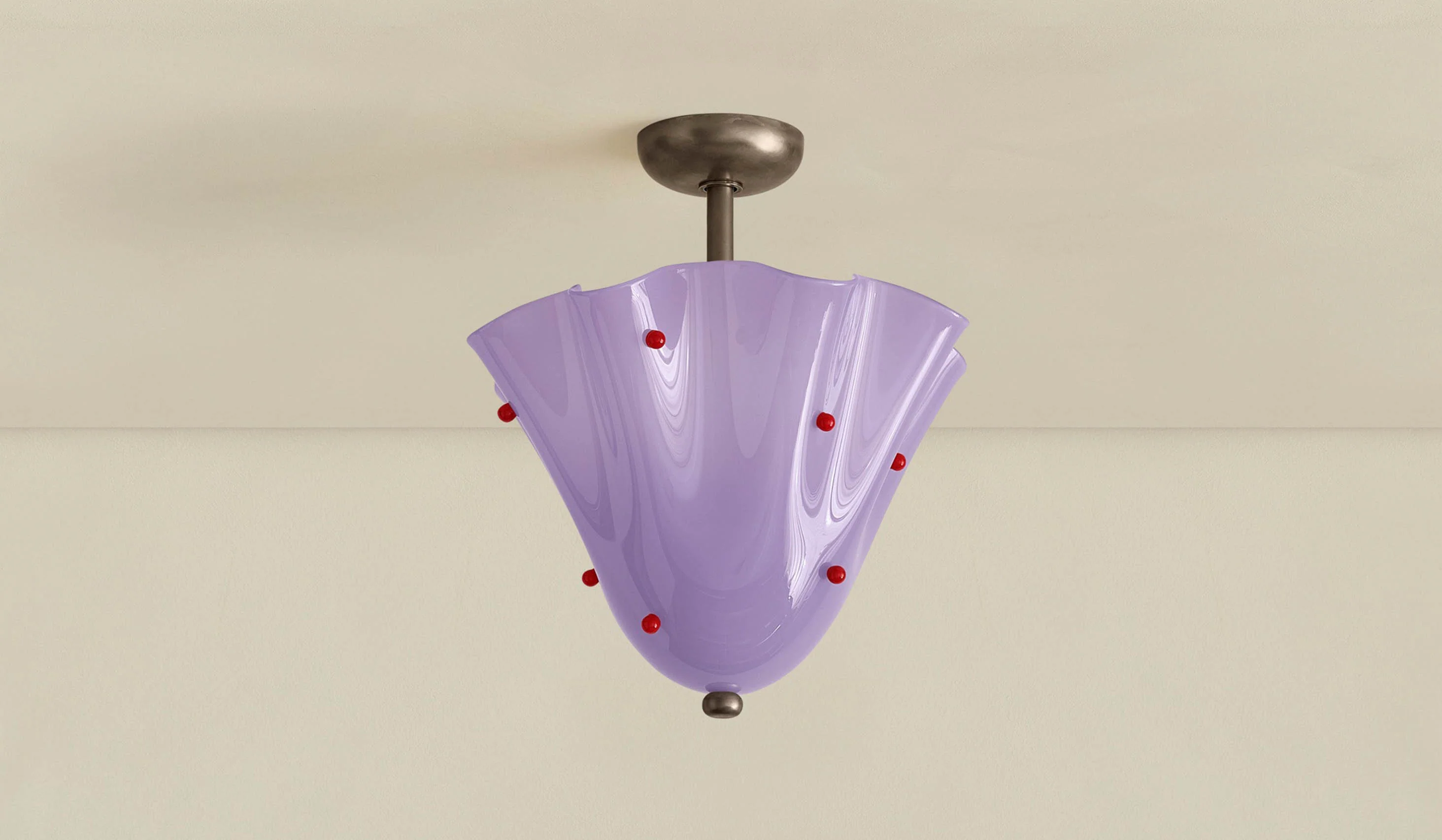 In Common With Blown Glass Fazzo Flush Mount with Dots - Image 168