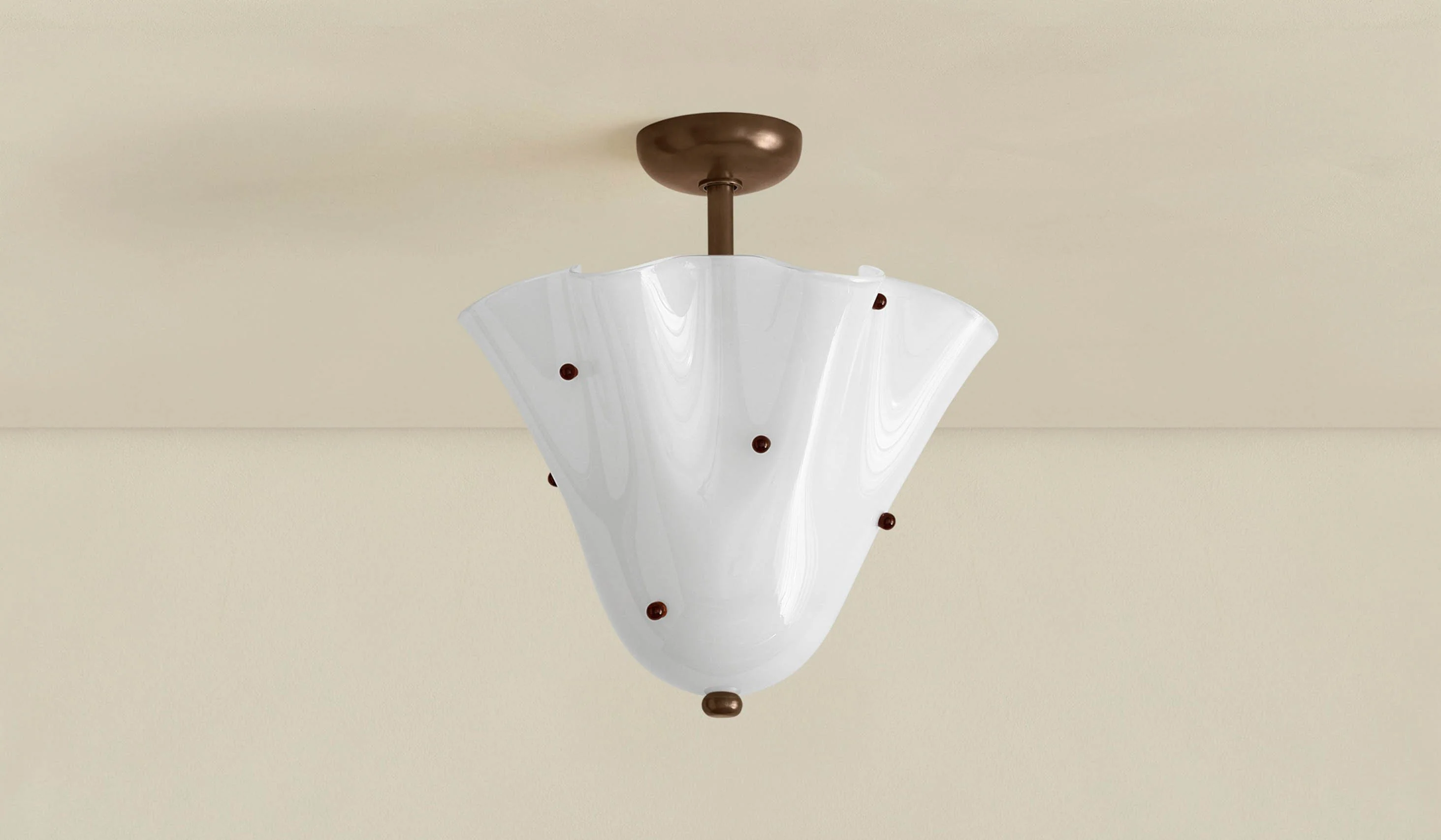 In Common With Blown Glass Fazzo Flush Mount with Dots - Image 22