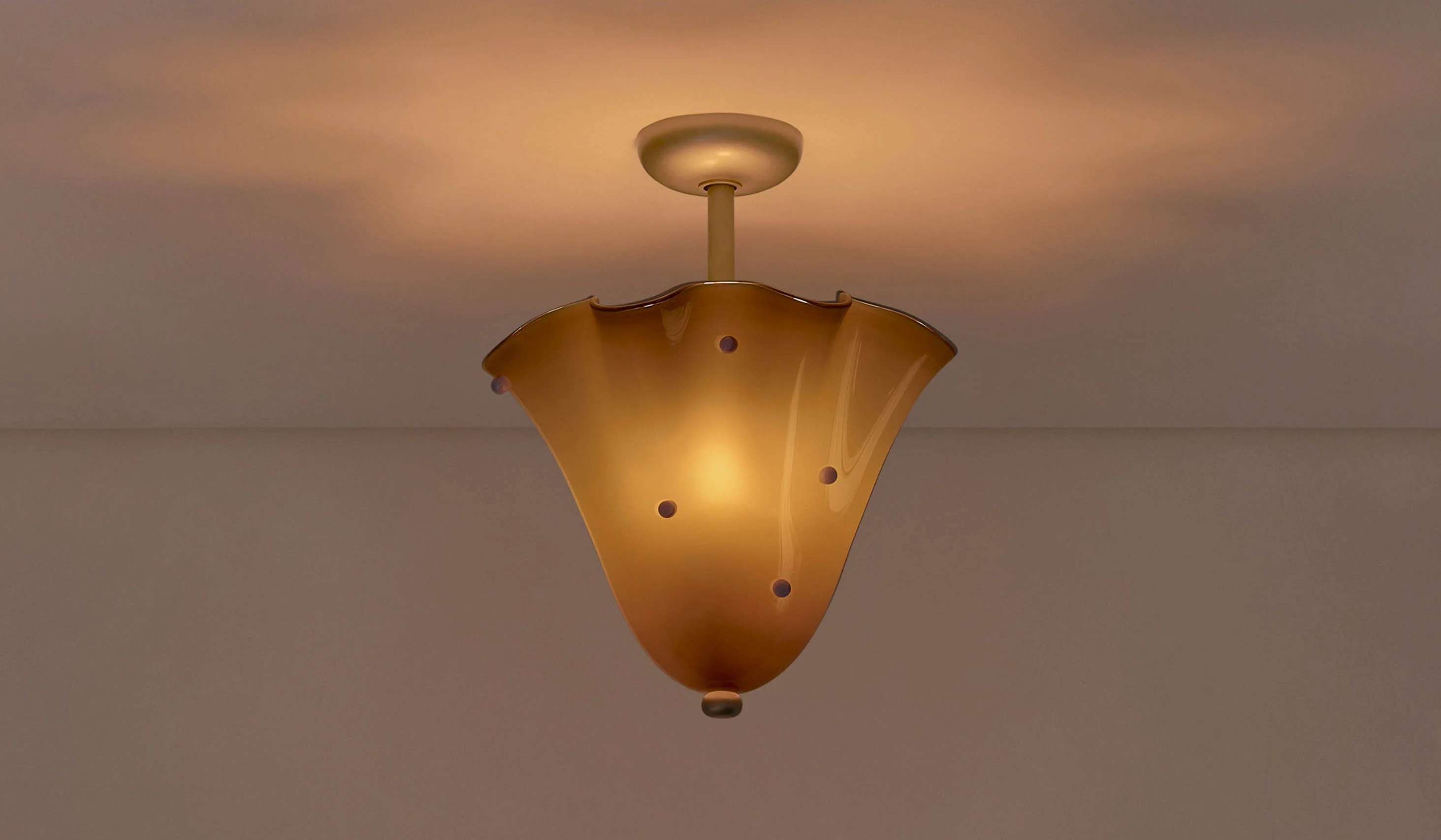 In Common With Blown Glass Fazzo Flush Mount with Dots - Image 50