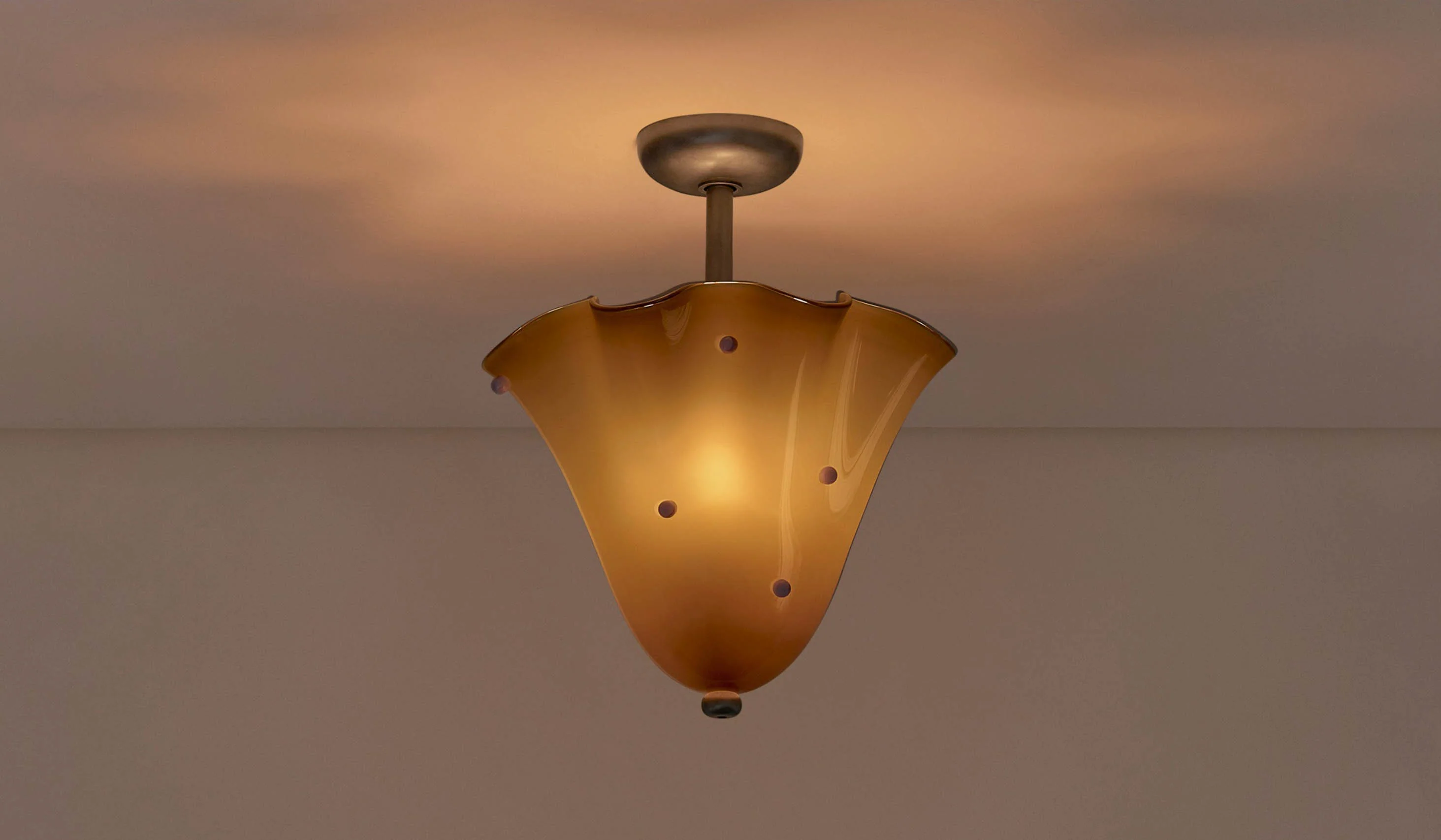 In Common With Blown Glass Fazzo Flush Mount with Dots - Image 57