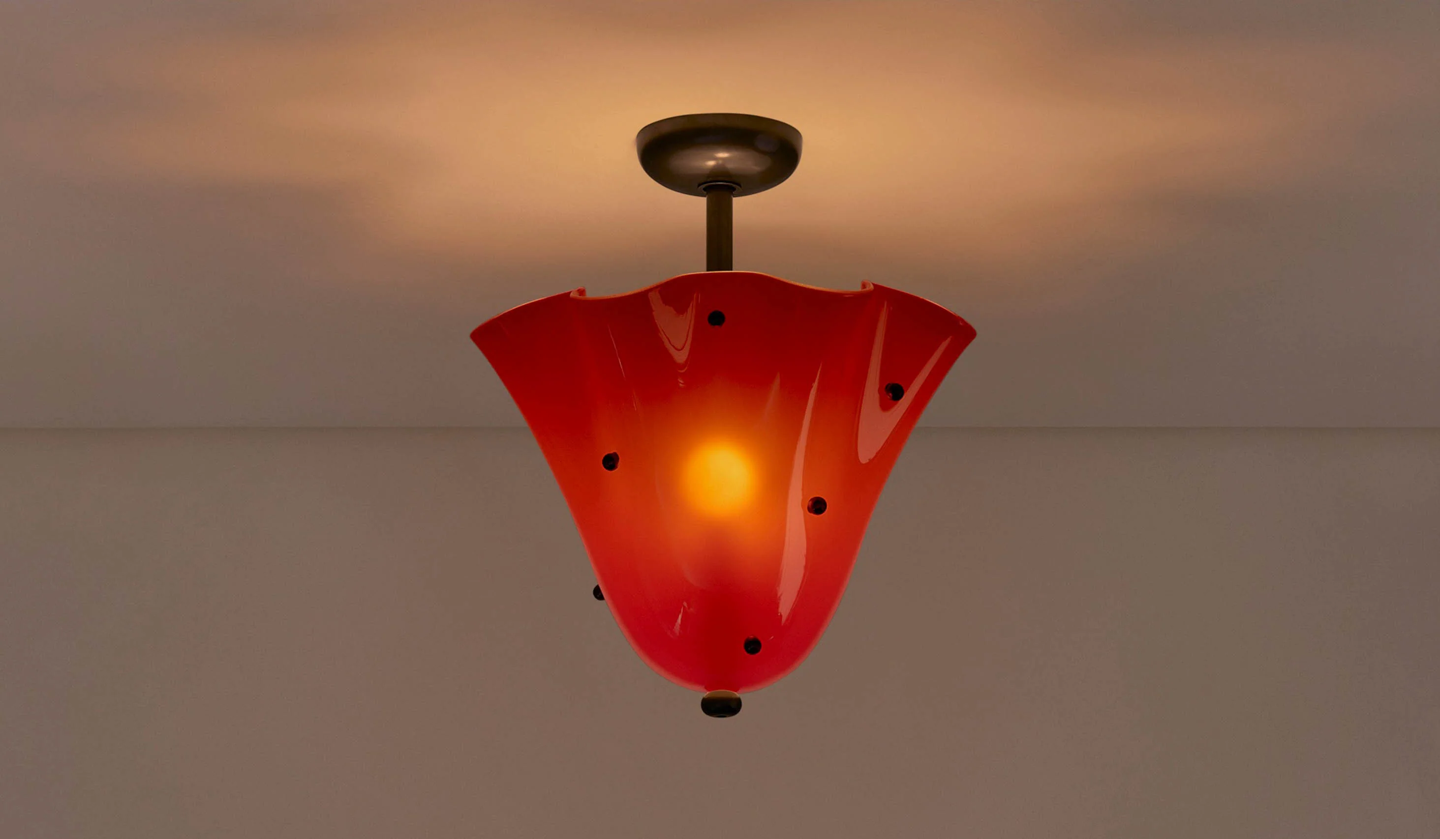 In Common With Blown Glass Fazzo Flush Mount with Dots - Image 59