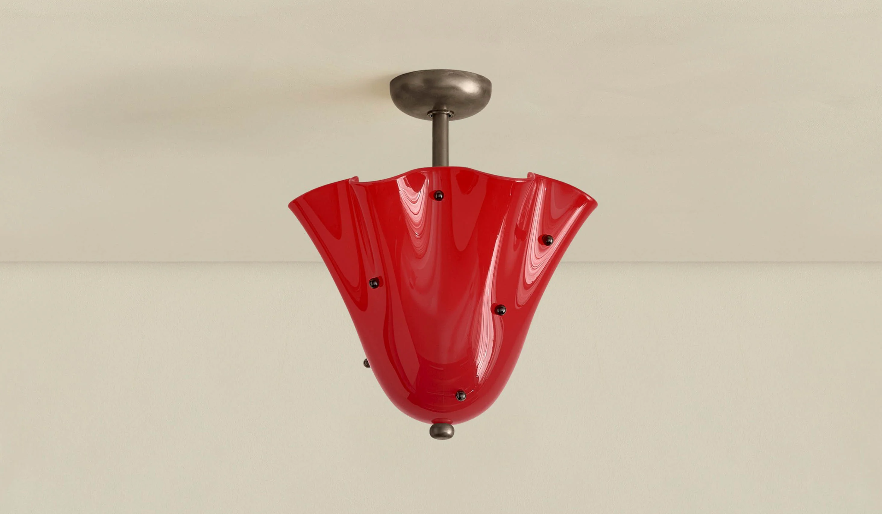 In Common With Blown Glass Fazzo Flush Mount with Dots - Image 69