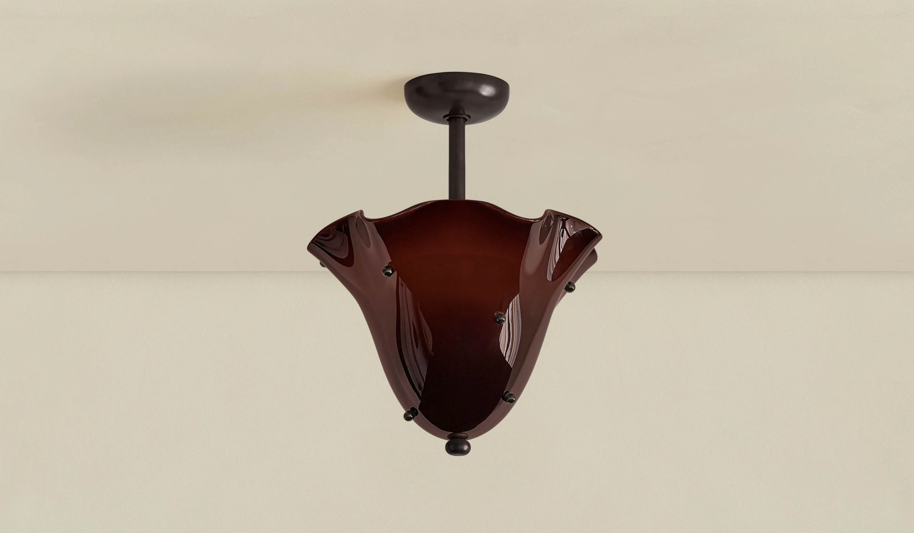 In Common With Blown Glass Fazzo Flush Mount with Dots - Image 73