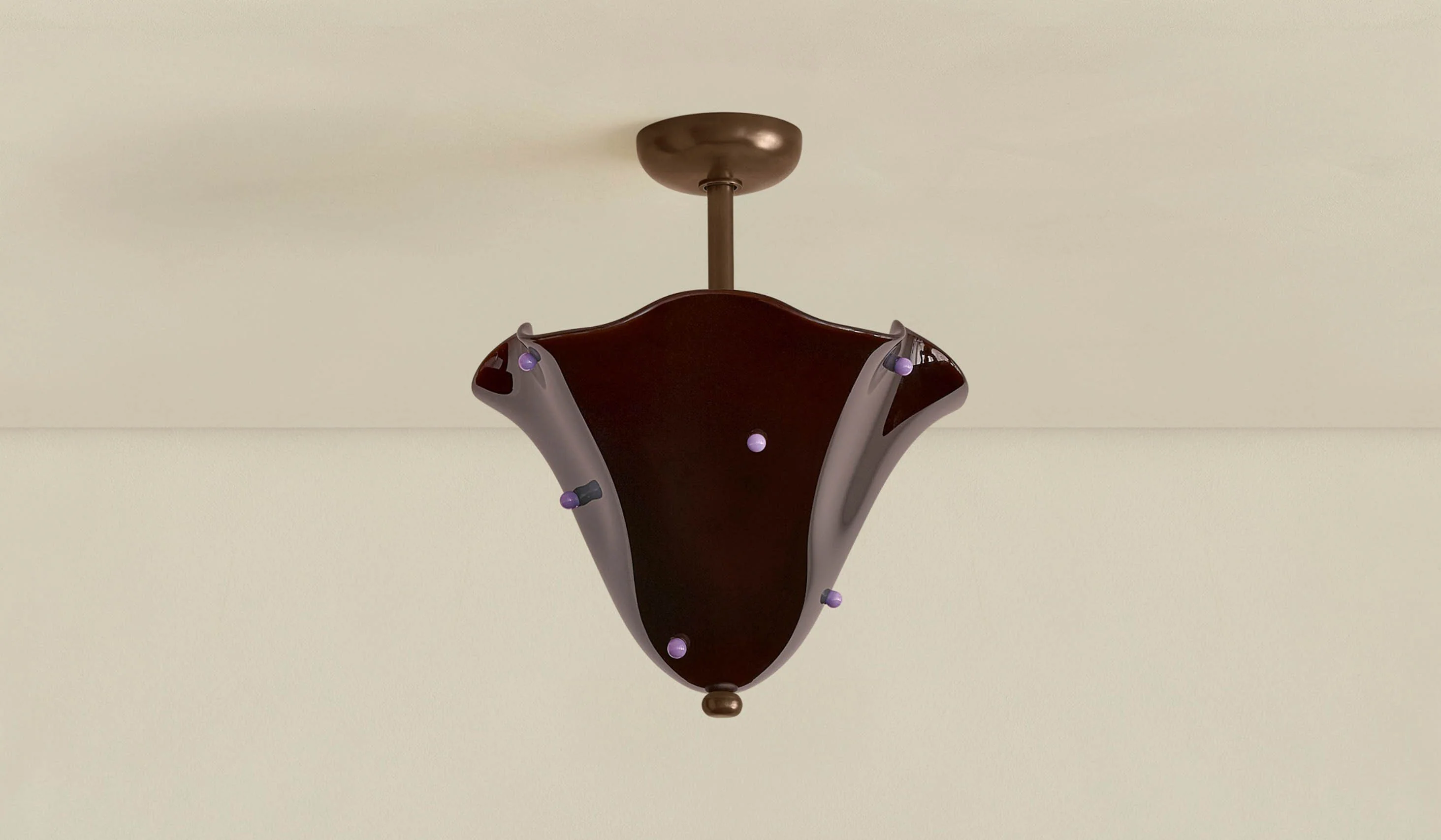 In Common With Blown Glass Fazzo Flush Mount with Dots - Image 96