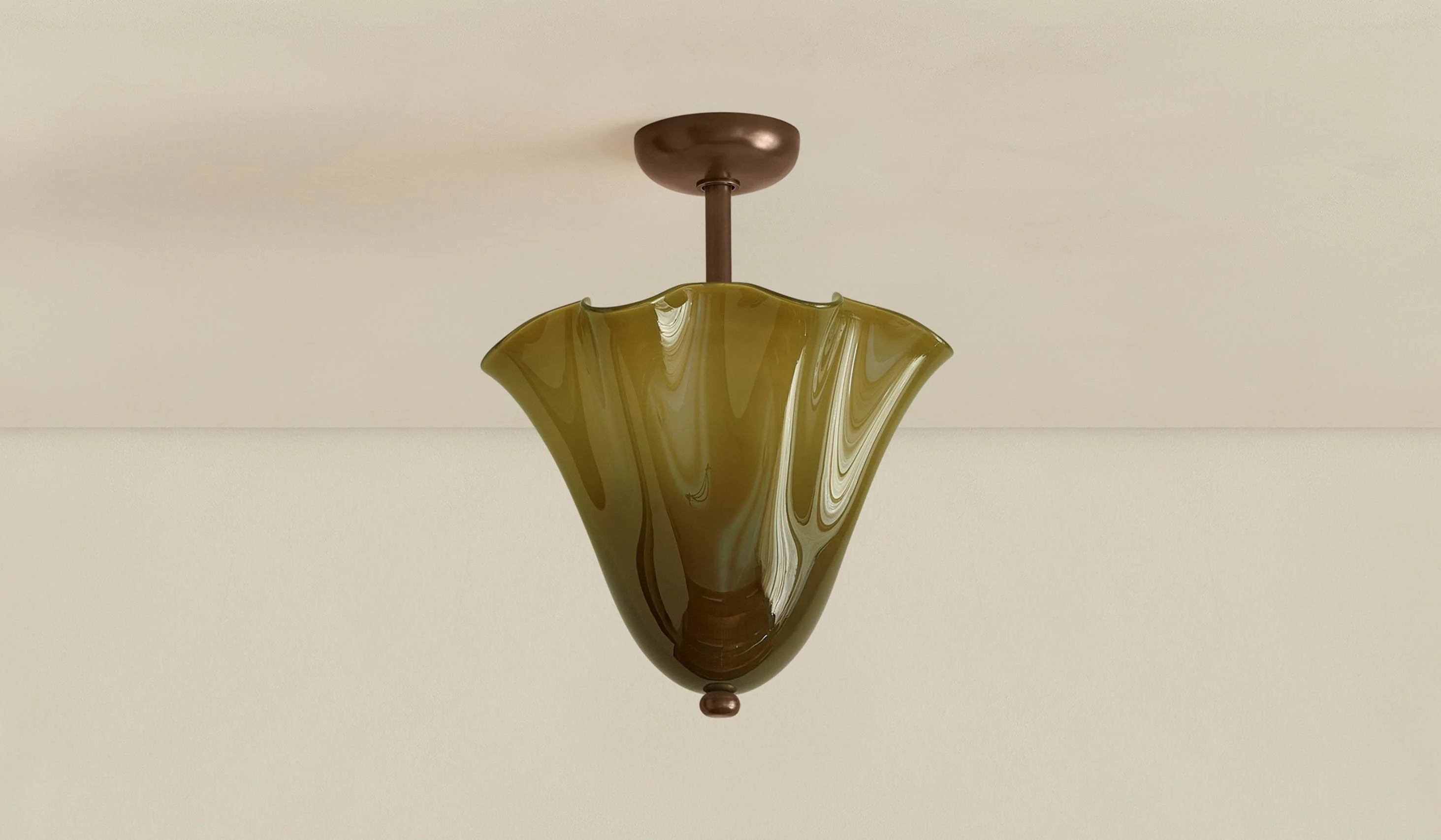In Common With Blown Glass Fazzo Flush Mount - Image 4