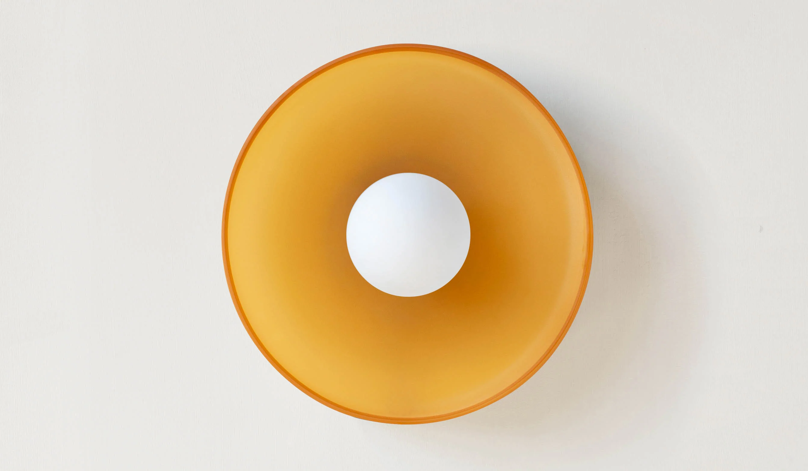 In Common With Sandblasted Amber Glass Disc Surface Mount - Image 20