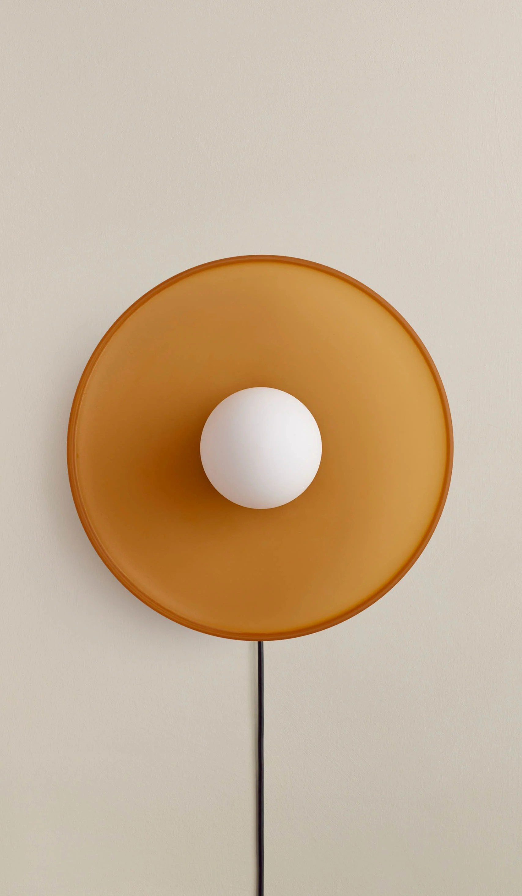 In Common With Sandblasted Amber Glass Disc Surface Mount - Image 29