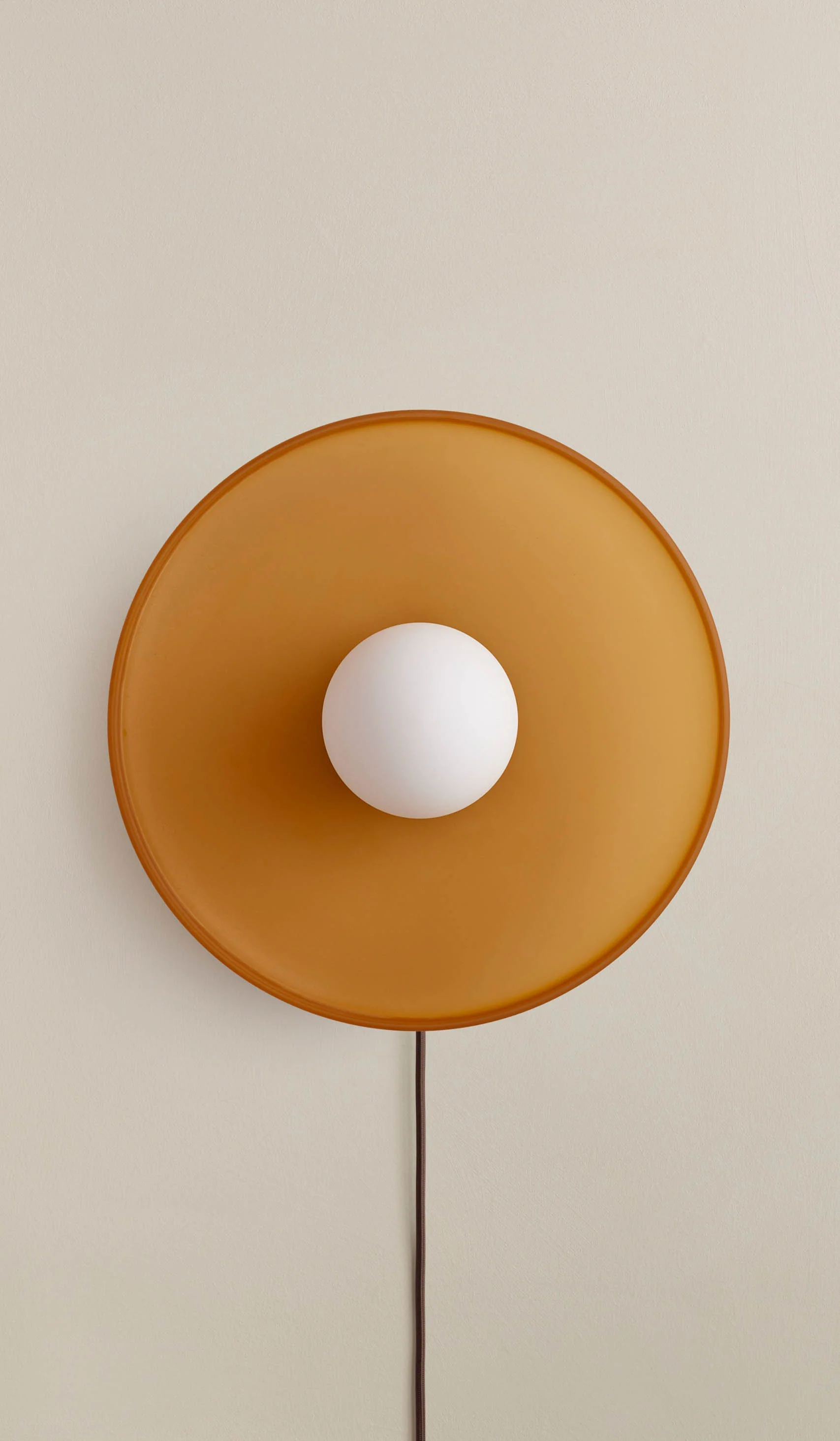In Common With Sandblasted Amber Glass Disc Surface Mount - Image 6