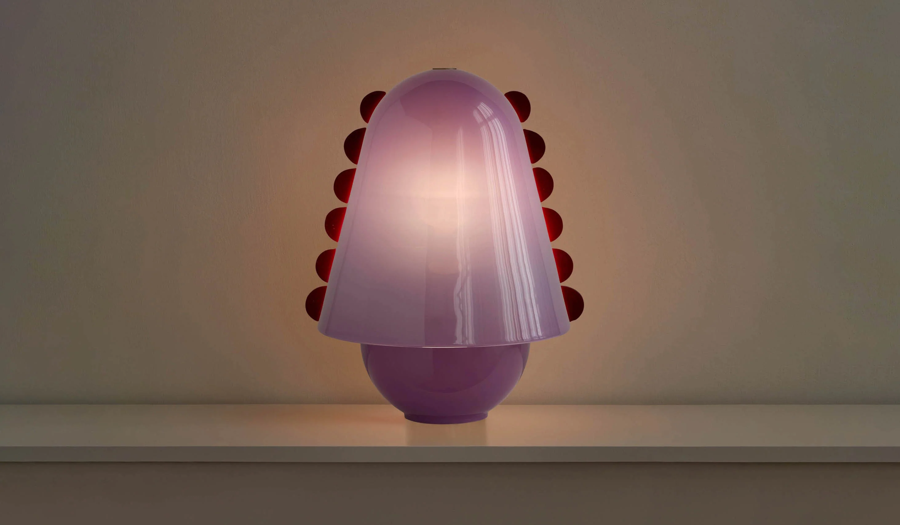 In Common With Large Blown Glass Calla Table Lamp - Image 2