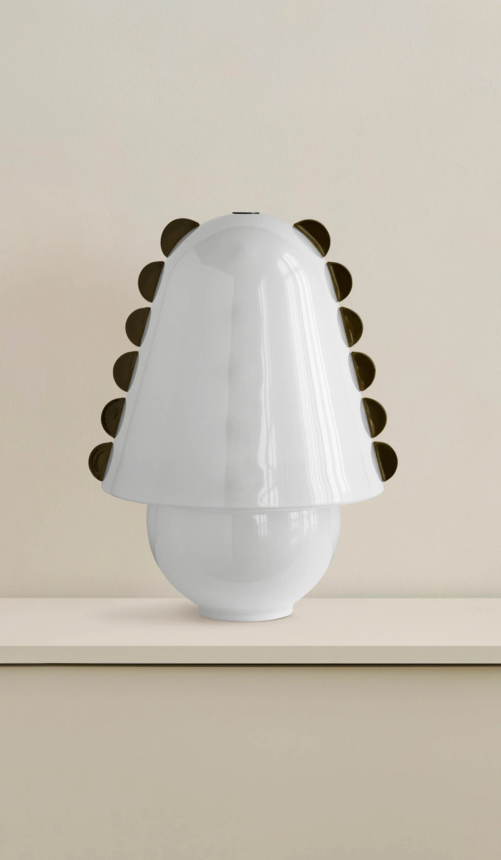In Common With Large Blown Glass Calla Table Lamp - Image 35