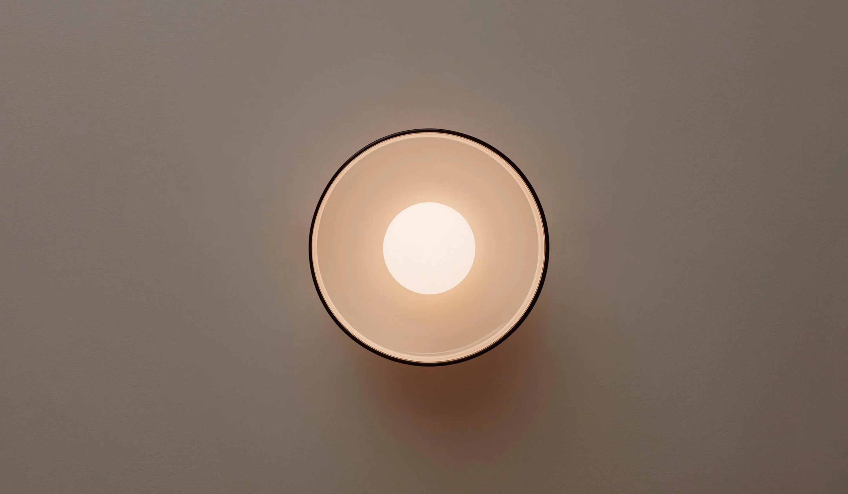 In Common With Opaline Glass Disc Surface Mount with Pistachio Rim - Image 7