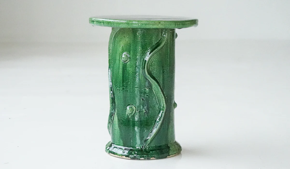 Jordan McDonald Bottle Green Ceramic Side Table - Image 10