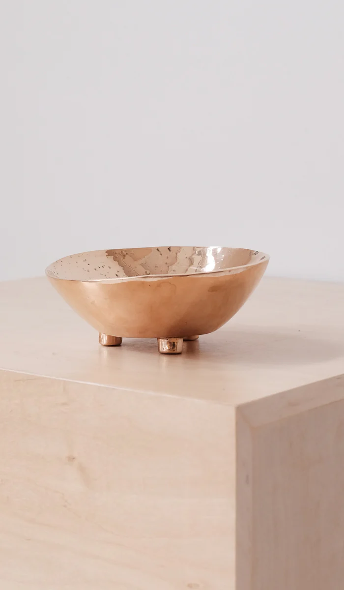 Nancy Pearce Cast Bronze 3 Footed Bowl - Image 5