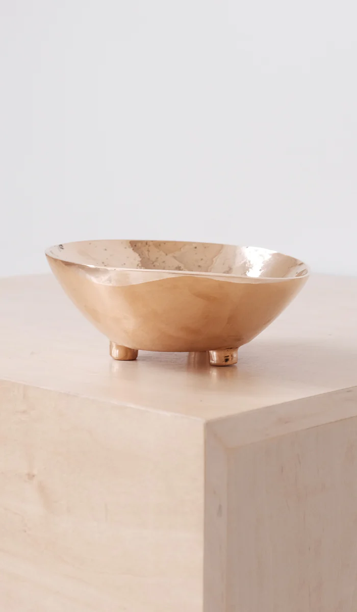 Nancy Pearce Cast Bronze 3 Footed Bowl - Image 6