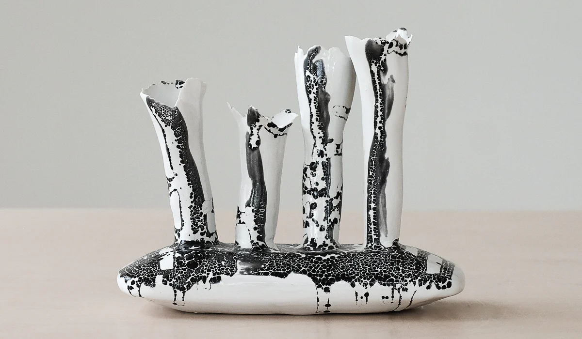 Nathalee Paolinelli Oblong Coral Vase - Image 4
