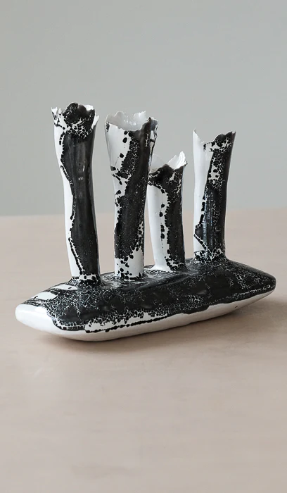 Nathalee Paolinelli Oblong Coral Vase - Image 5