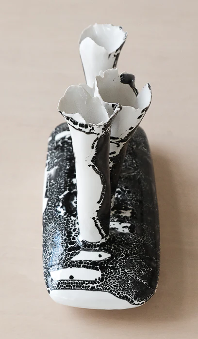 Nathalee Paolinelli Oblong Coral Vase - Image 6