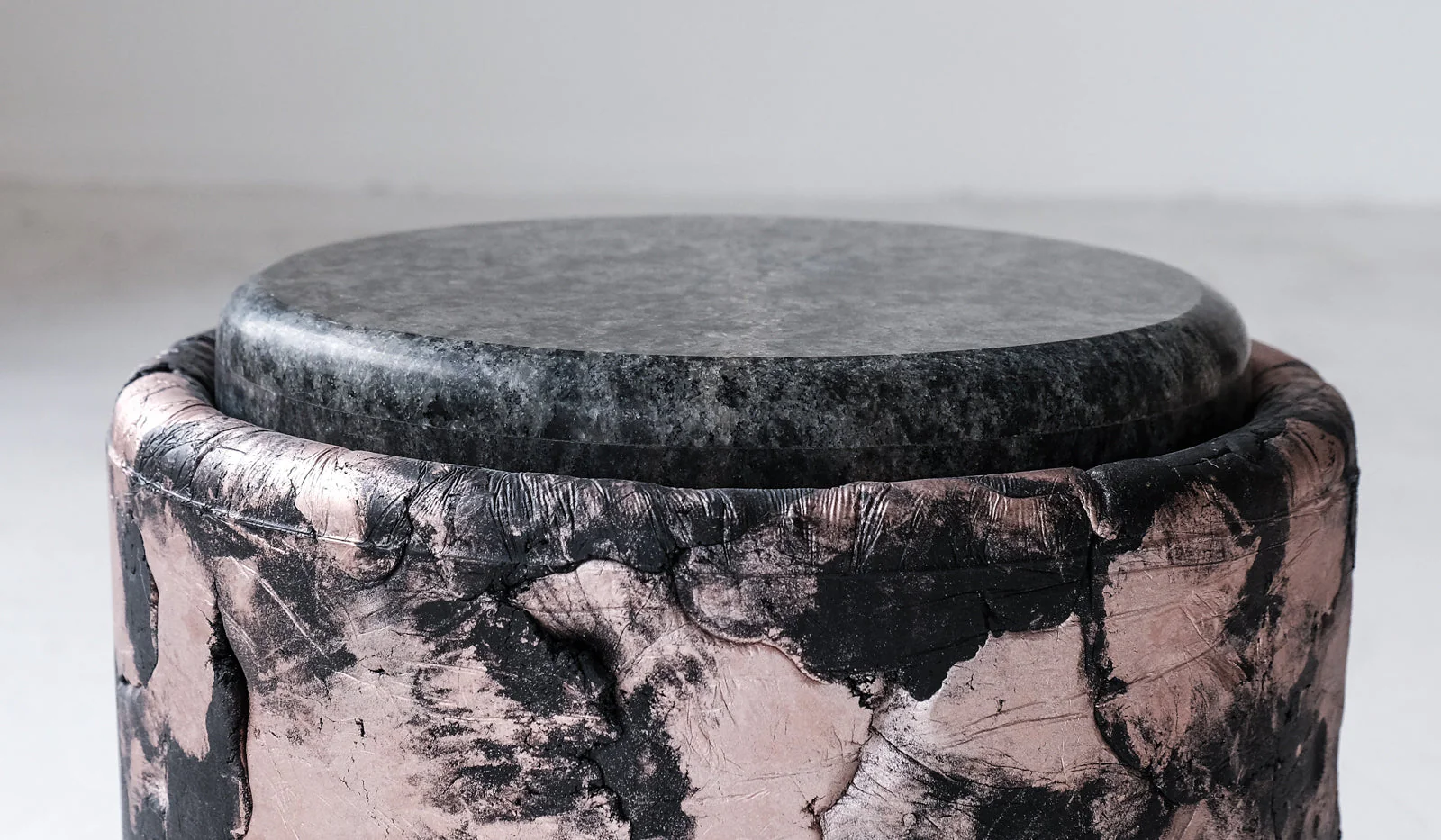 Ross Hansen Black Barrel Table - Image 4