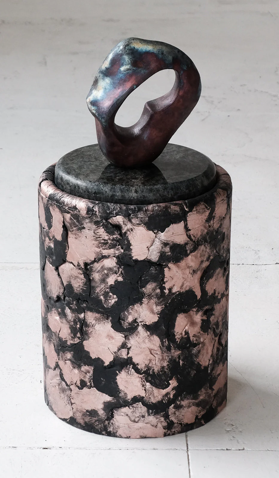 Ross Hansen Black Barrel Table - Image 5