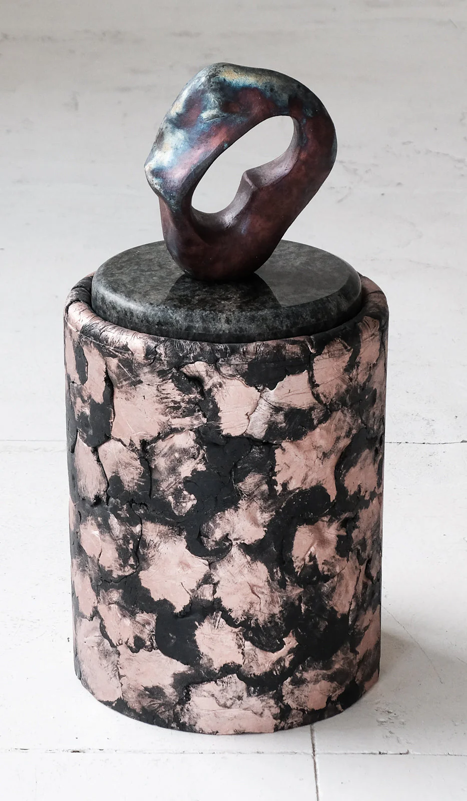 Ross Hansen Black Barrel Table - Image 8