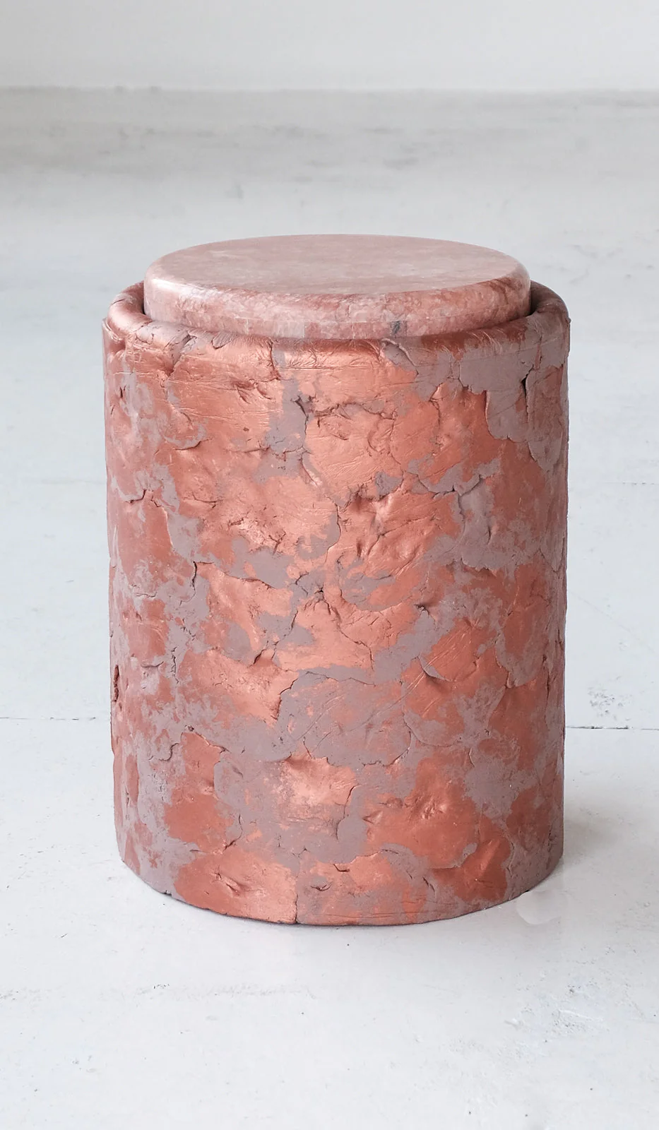 Ross Hansen Copper Barrel Table - Image 3