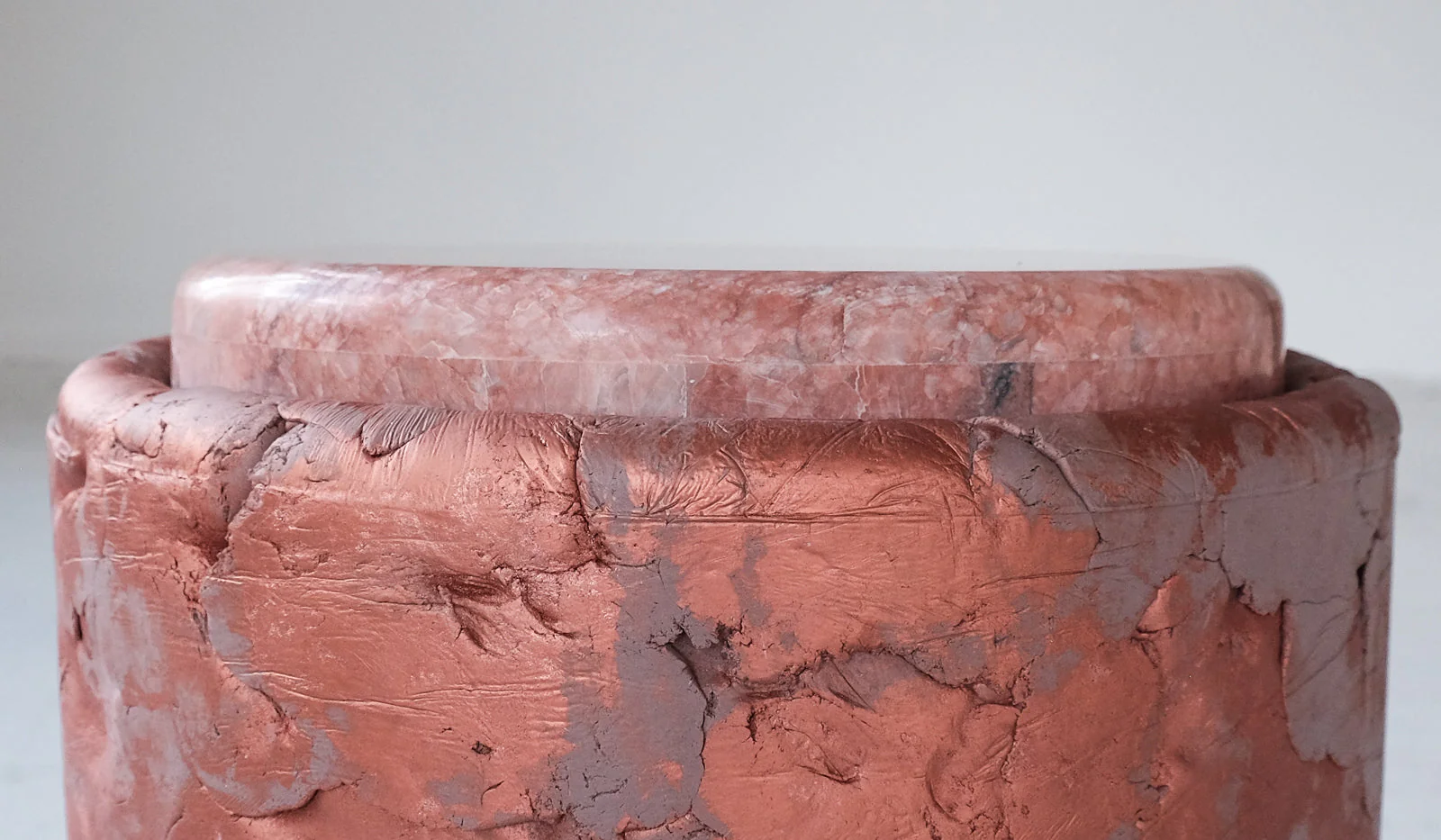 Ross Hansen Copper Barrel Table - Image 4
