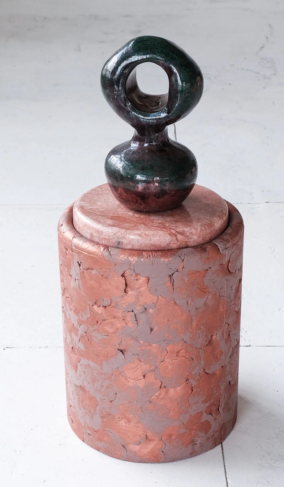 Ross Hansen Copper Barrel Table - Image 6