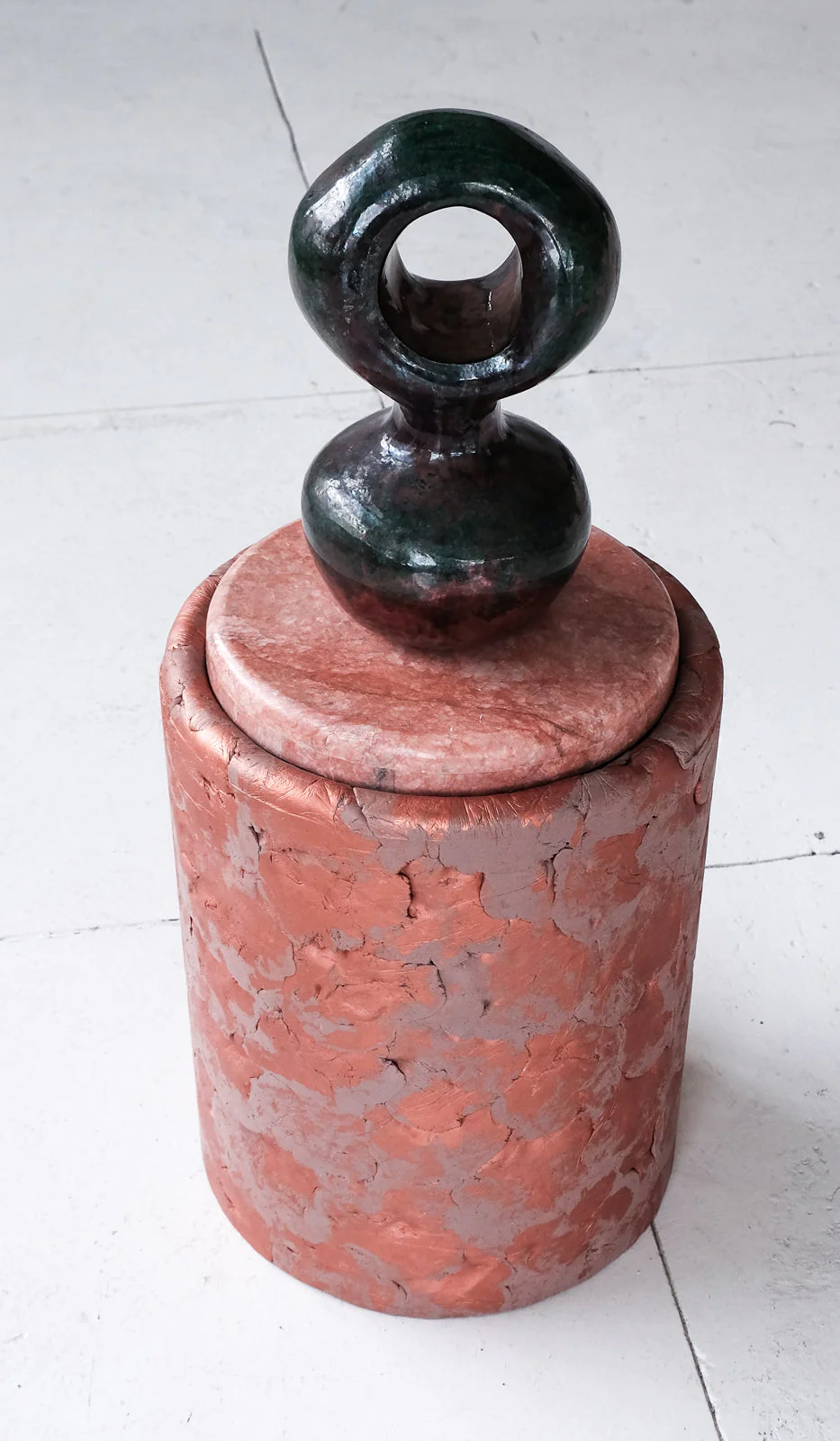 Ross Hansen Copper Barrel Table - Image 9