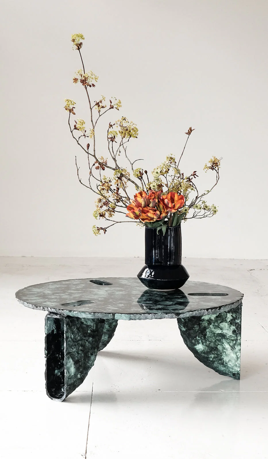 Ross Hansen Green Molded Coffee Table - Image 13