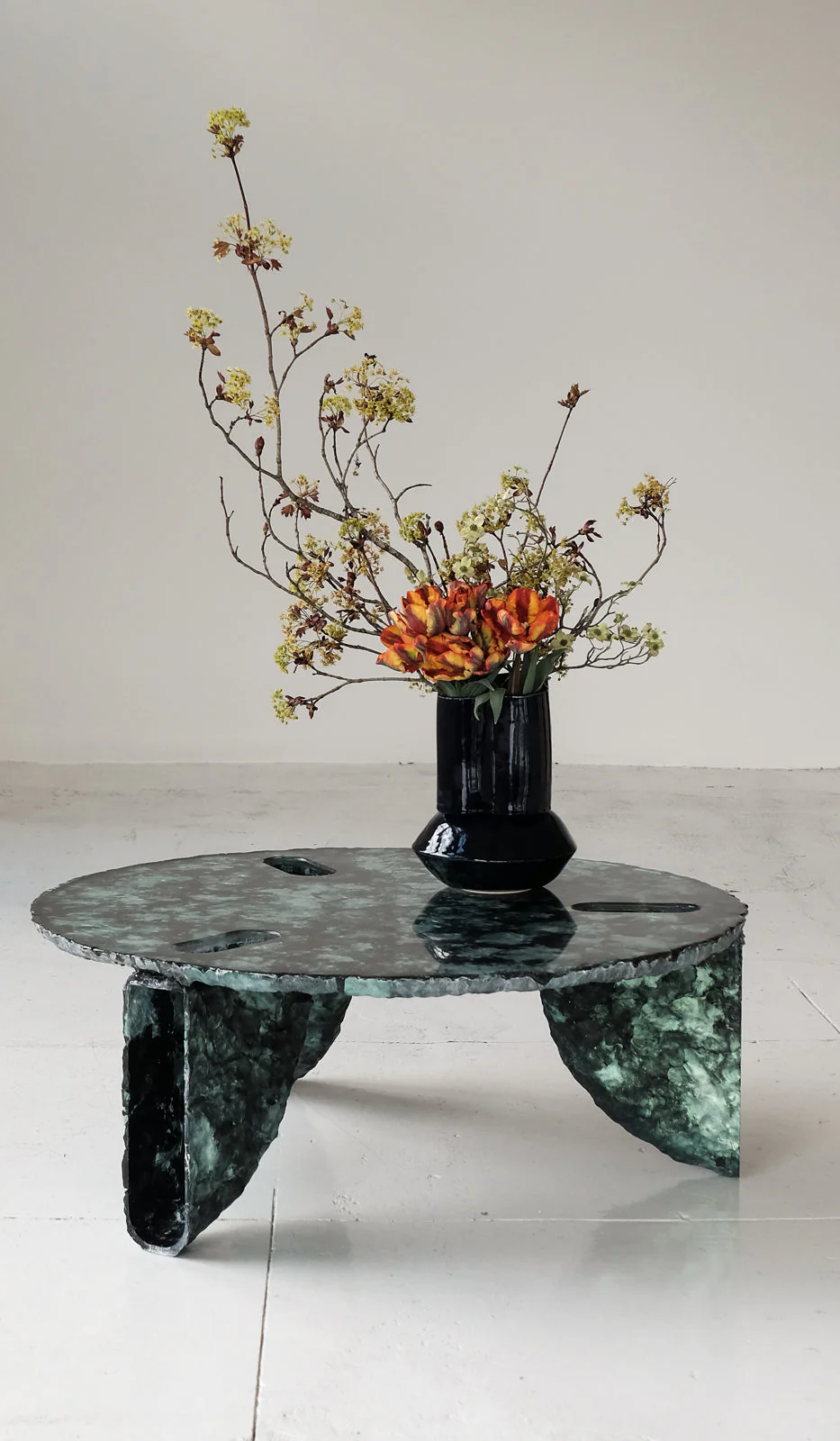 Ross Hansen Green Molded Coffee Table - Image 14